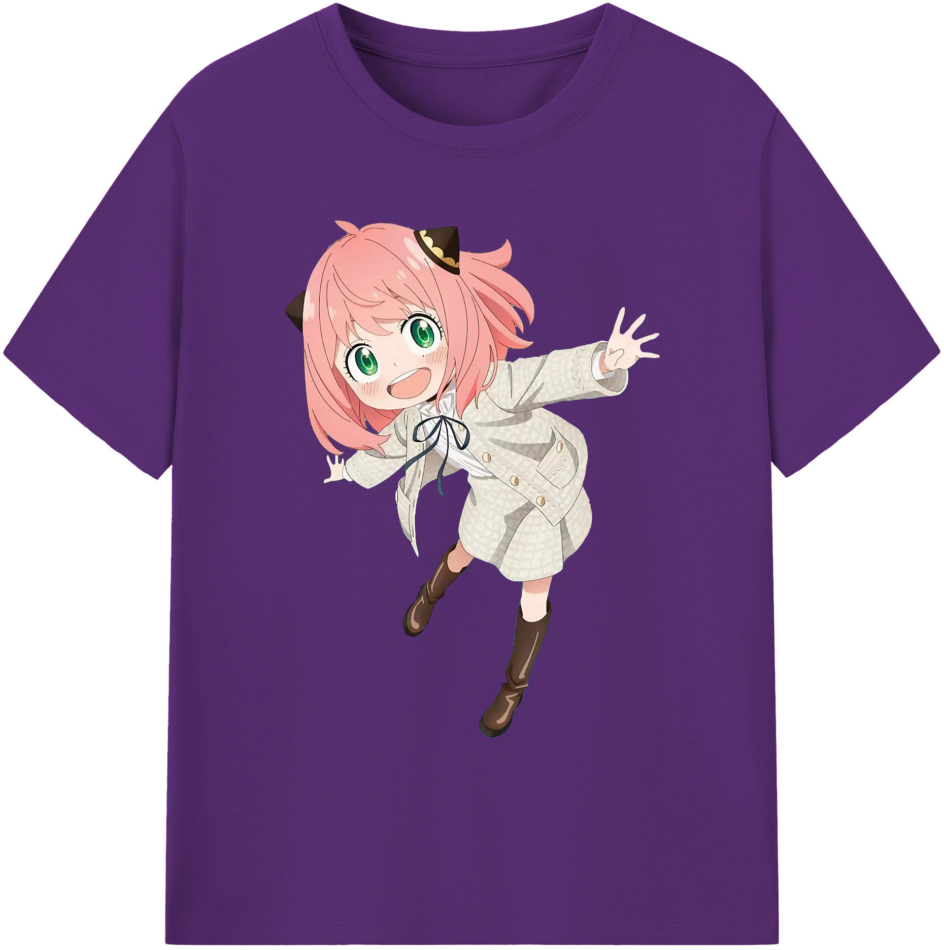（画像用） SPY×FAMILY间谍家家酒 綿100％ メンズ半袖Tシャツ｜肌触りやわらか＆通気性