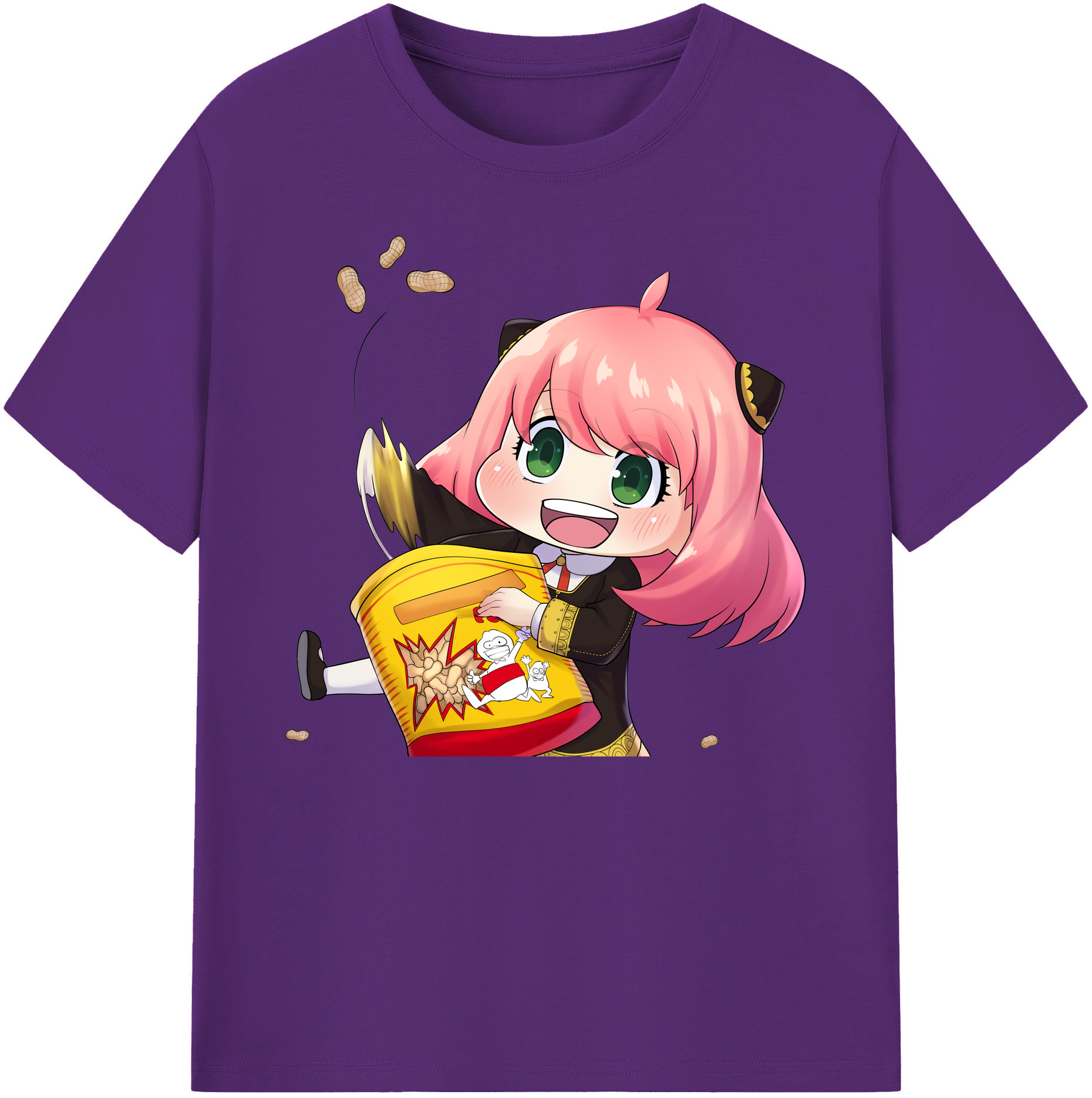 （画像用） SPY×FAMILY间谍家家酒 綿100％ メンズ半袖Tシャツ｜肌触りやわらか＆通気性