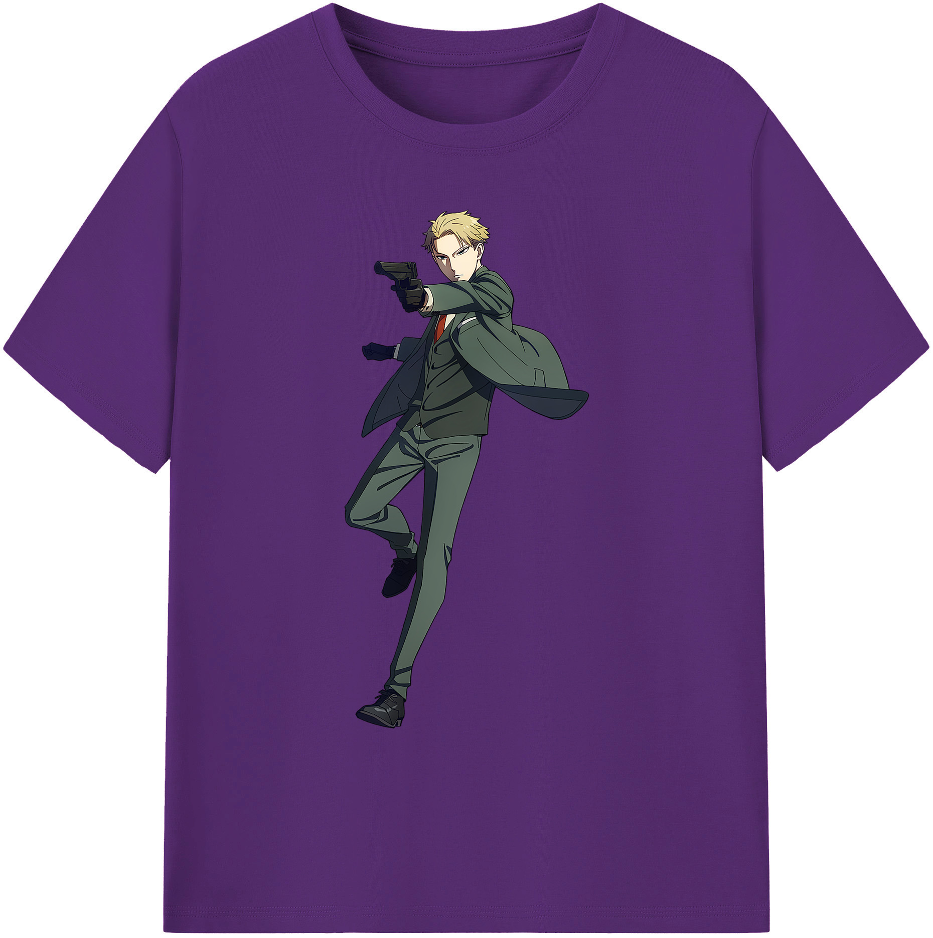 （画像用） SPY×FAMILY间谍家家酒 綿100％ メンズ半袖Tシャツ｜肌触りやわらか＆通気性