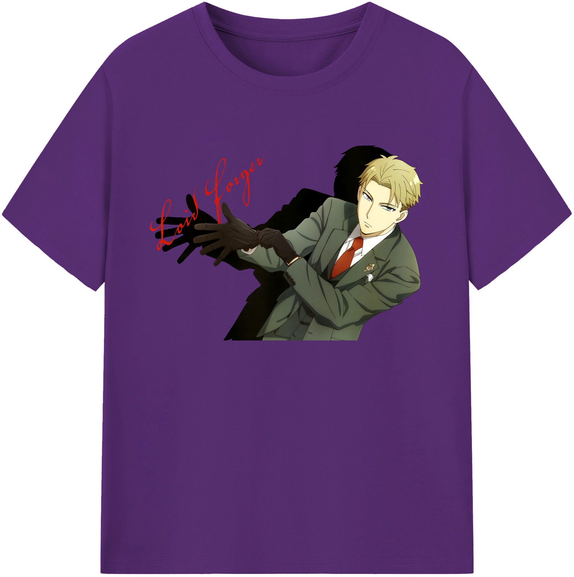 （画像用） SPY×FAMILY间谍家家酒 綿100％ メンズ半袖Tシャツ｜肌触りやわらか＆通気性
