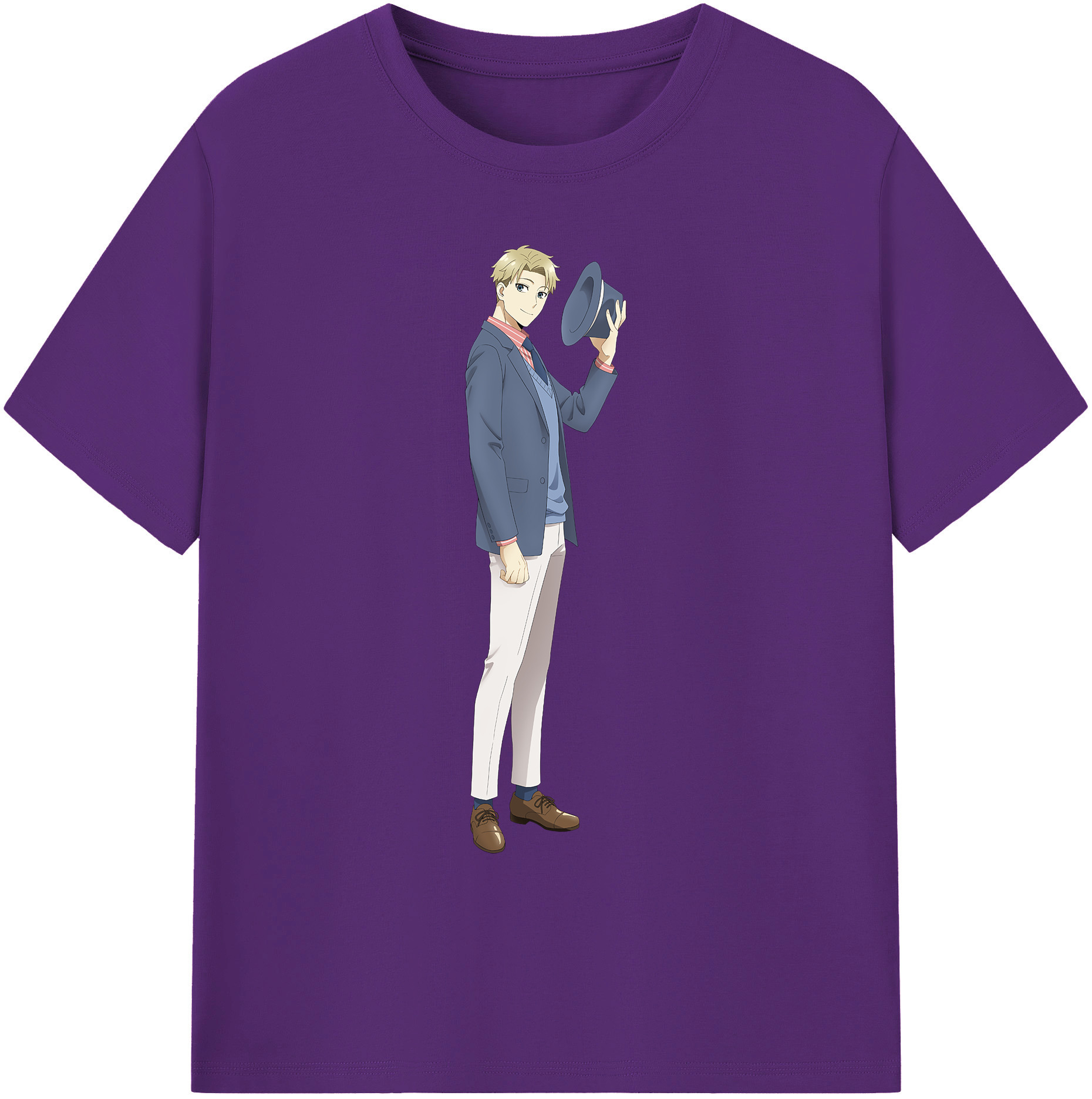 （画像用） SPY×FAMILY间谍家家酒 綿100％ メンズ半袖Tシャツ｜肌触りやわらか＆通気性