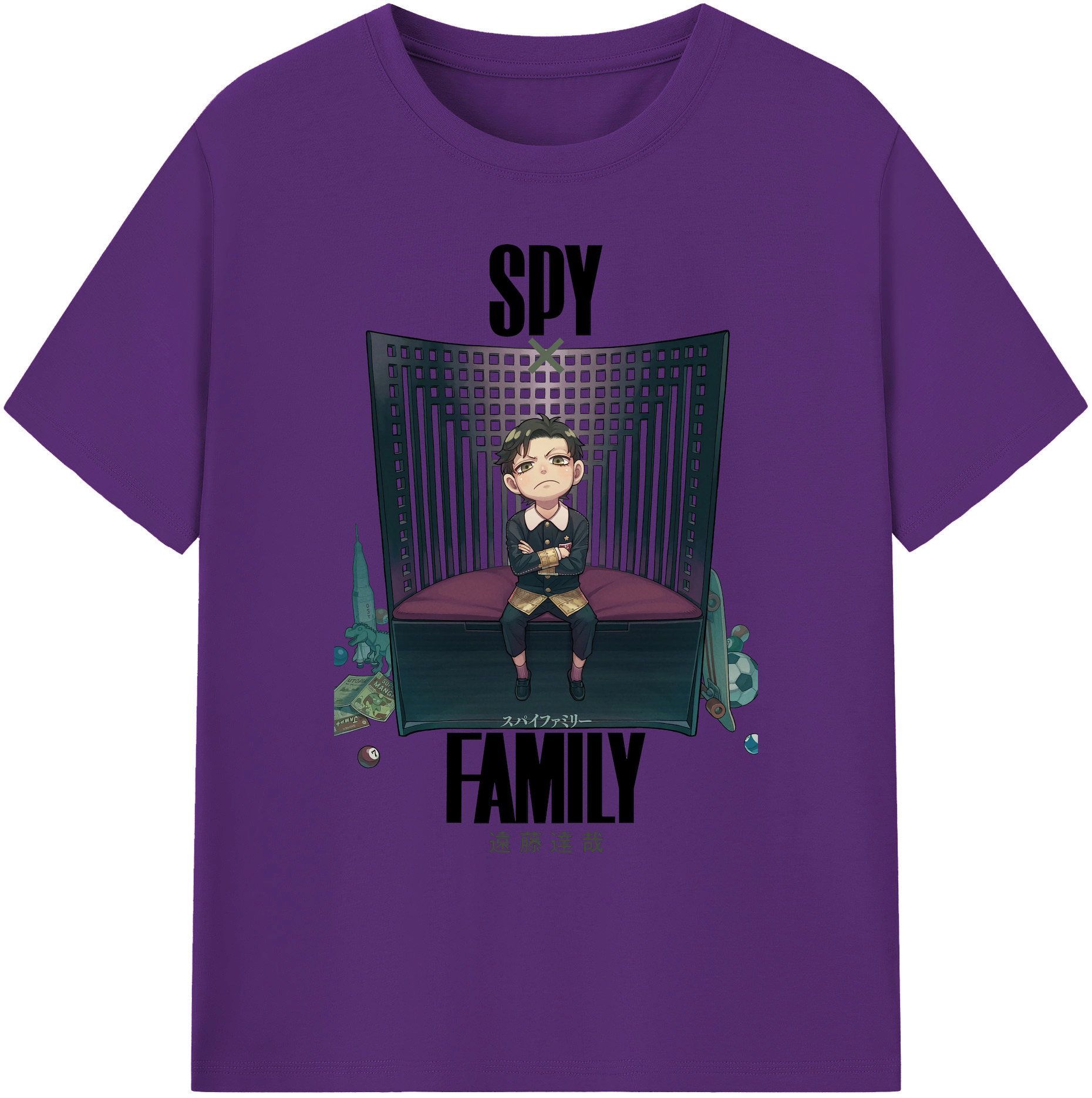 （画像用） SPY×FAMILY间谍家家酒 綿100％ メンズ半袖Tシャツ｜肌触りやわらか＆通気性