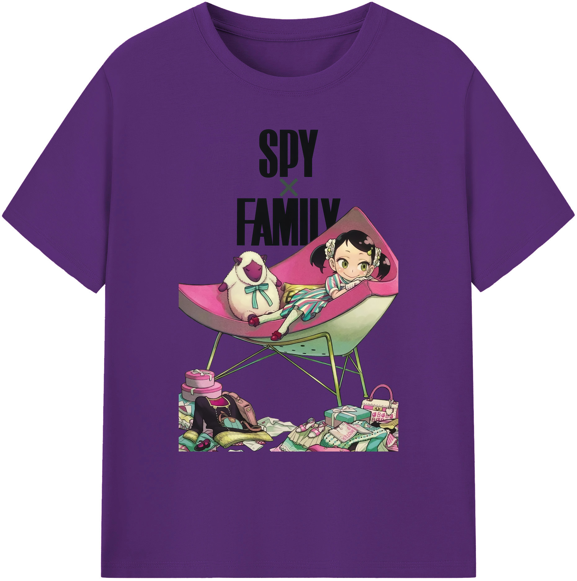 （画像用） SPY×FAMILY间谍家家酒 綿100％ メンズ半袖Tシャツ｜肌触りやわらか＆通気性