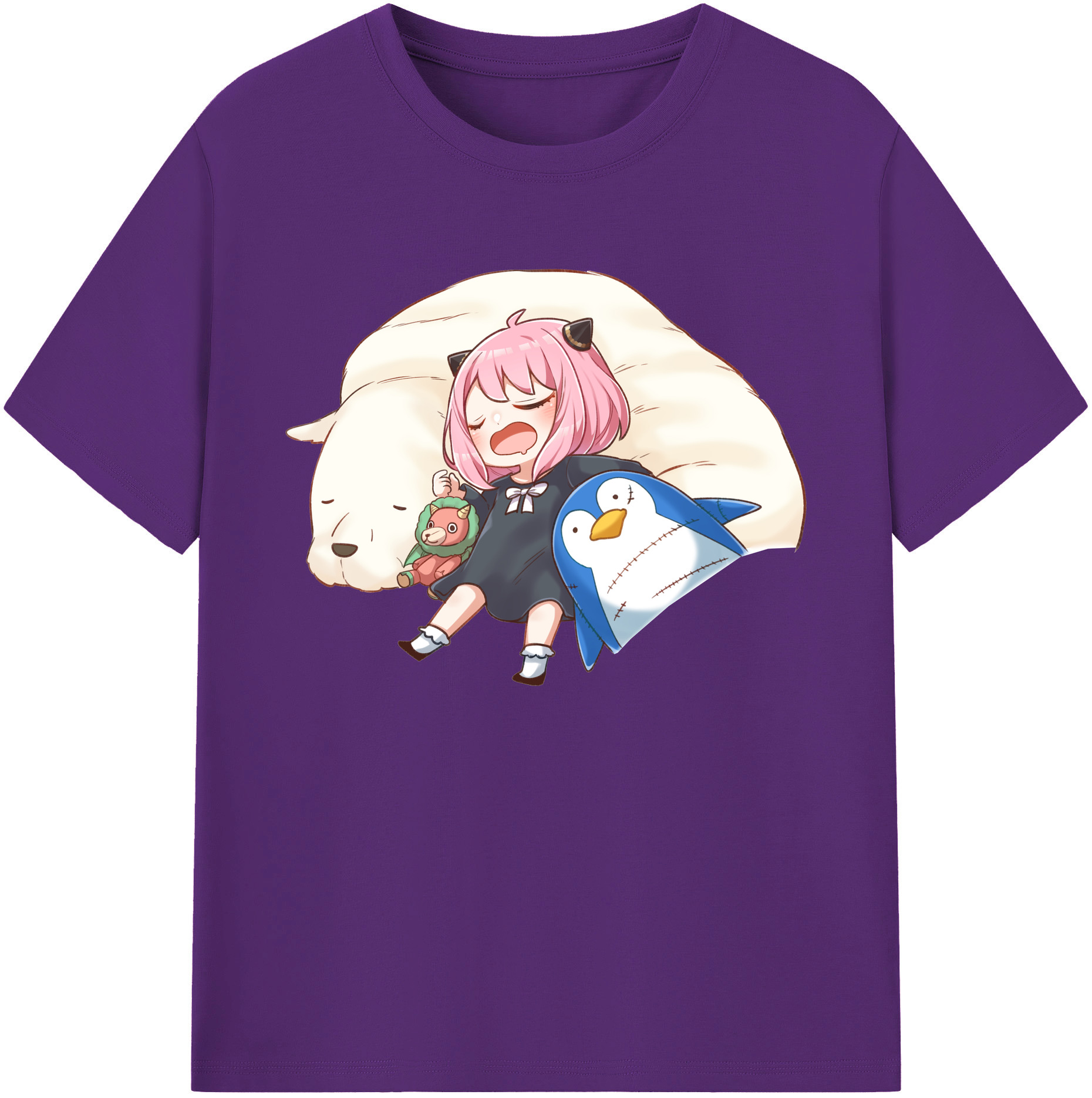 （画像用） SPY×FAMILY间谍家家酒 綿100％ メンズ半袖Tシャツ｜肌触りやわらか＆通気性