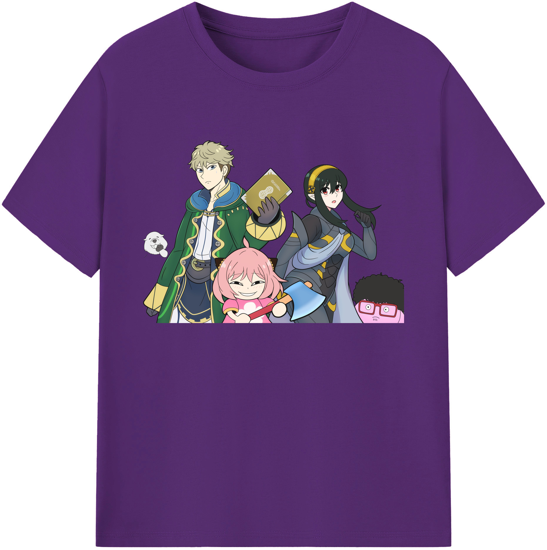 （画像用） SPY×FAMILY间谍家家酒 綿100％ メンズ半袖Tシャツ｜肌触りやわらか＆通気性