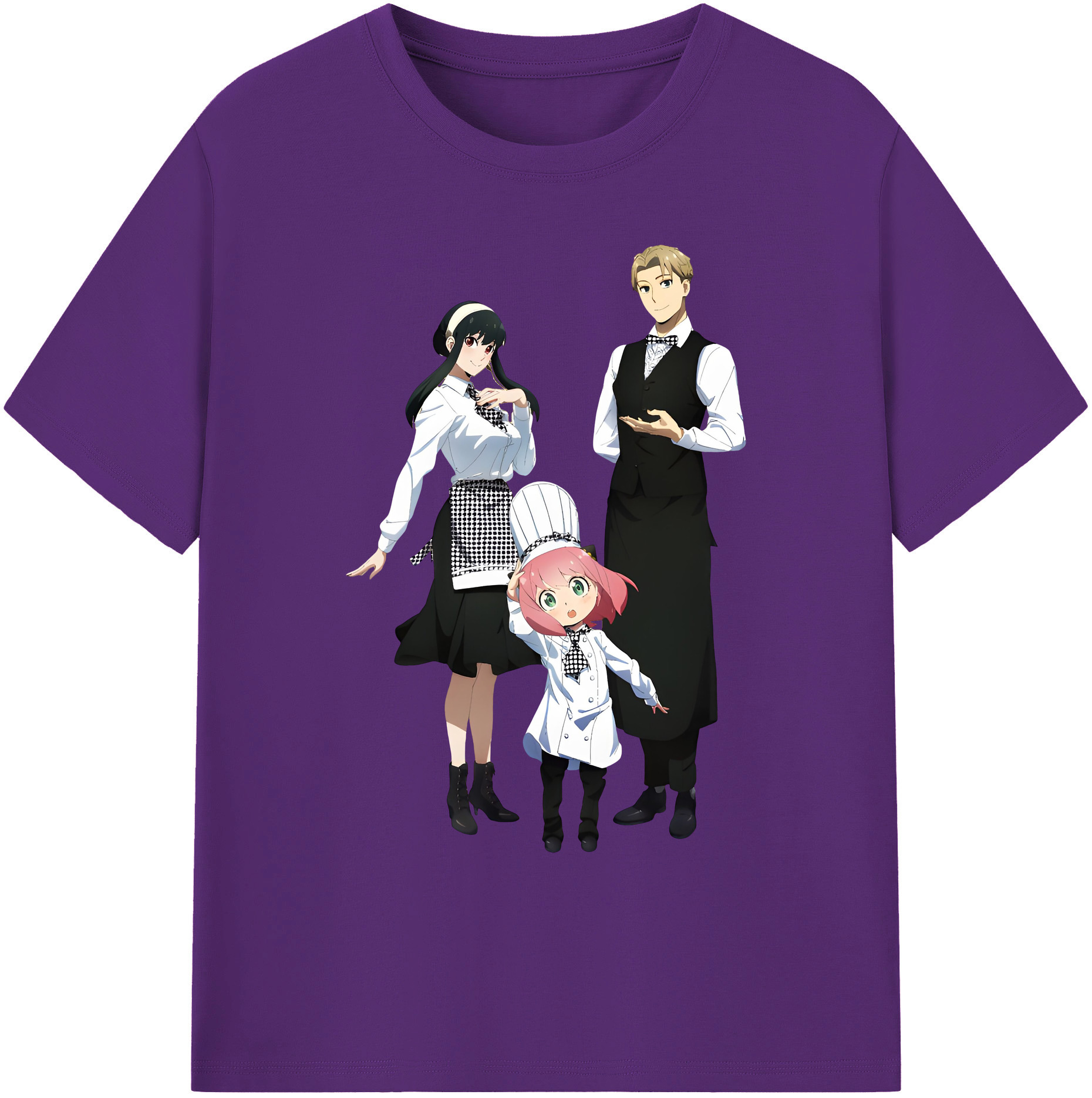 （画像用） SPY×FAMILY间谍家家酒 綿100％ メンズ半袖Tシャツ｜肌触りやわらか＆通気性