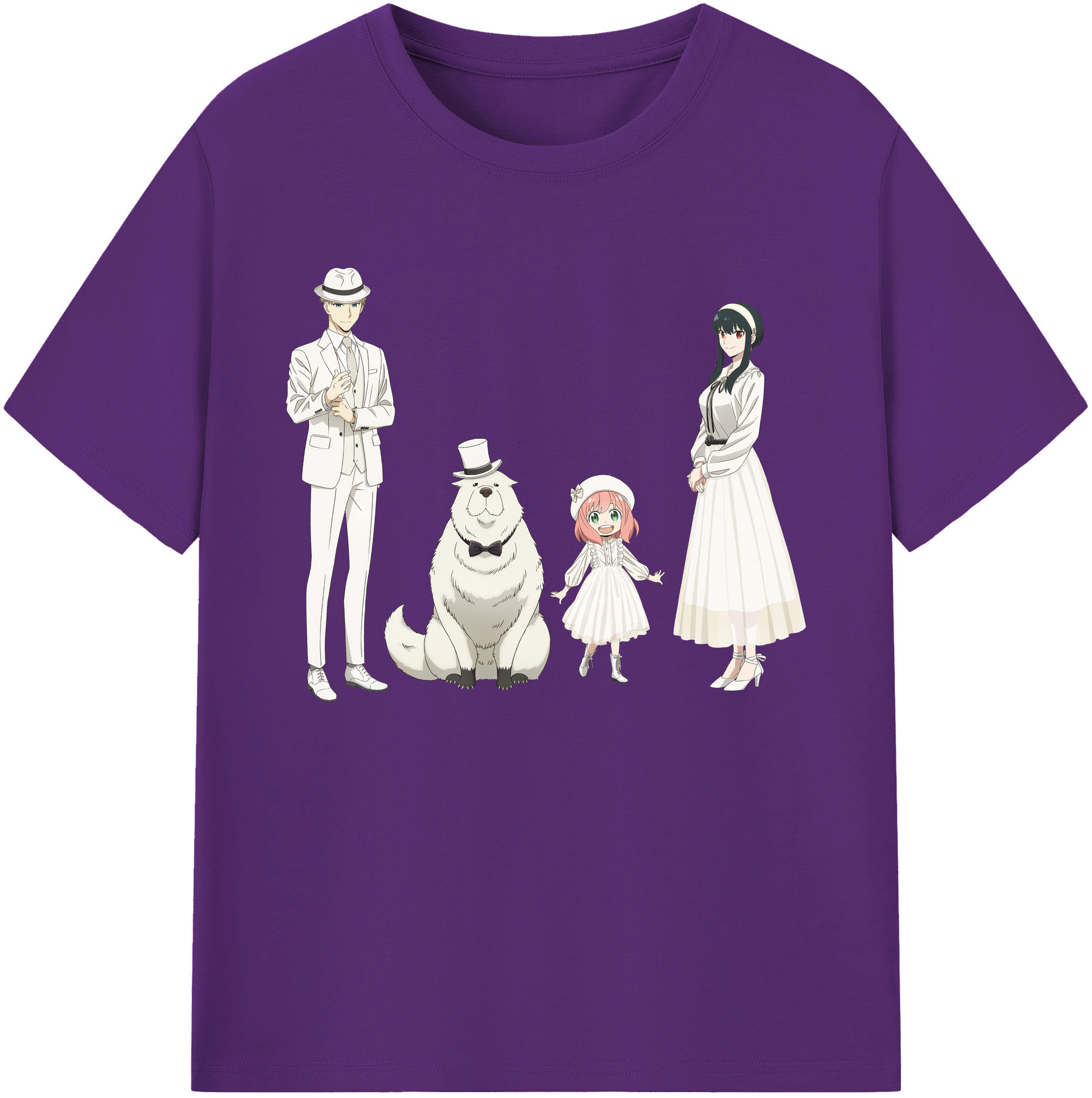 （画像用） SPY×FAMILY间谍家家酒 綿100％ メンズ半袖Tシャツ｜肌触りやわらか＆通気性