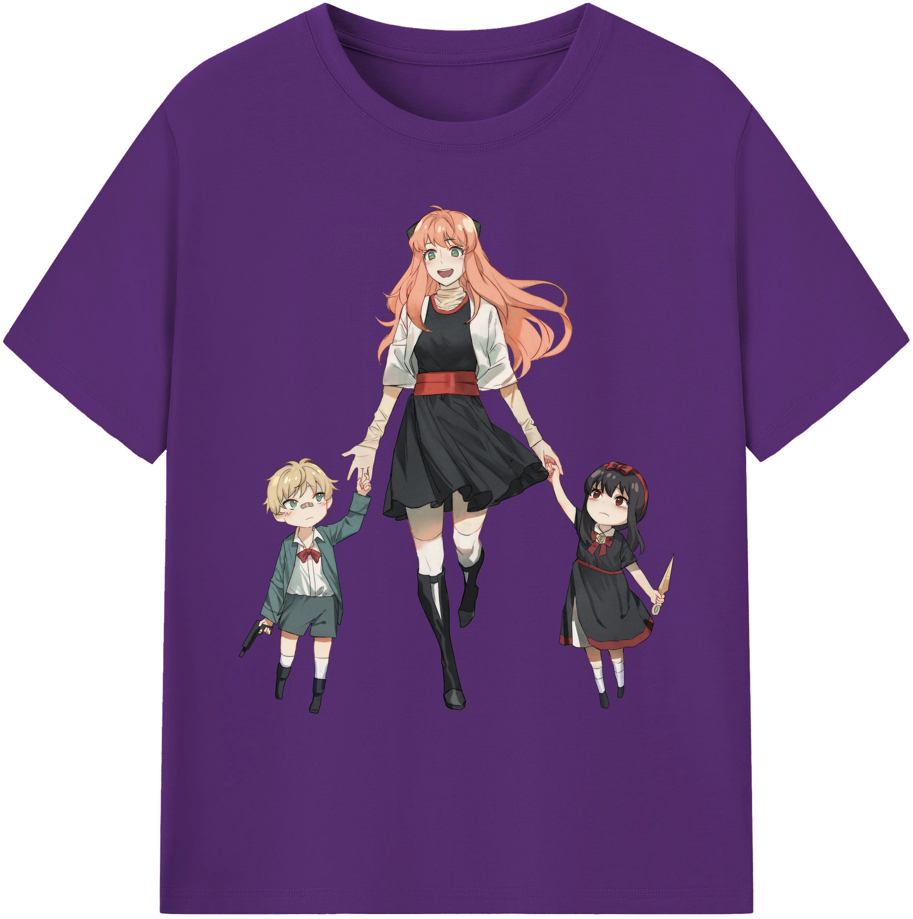 （画像用） SPY×FAMILY间谍家家酒 綿100％ メンズ半袖Tシャツ｜肌触りやわらか＆通気性
