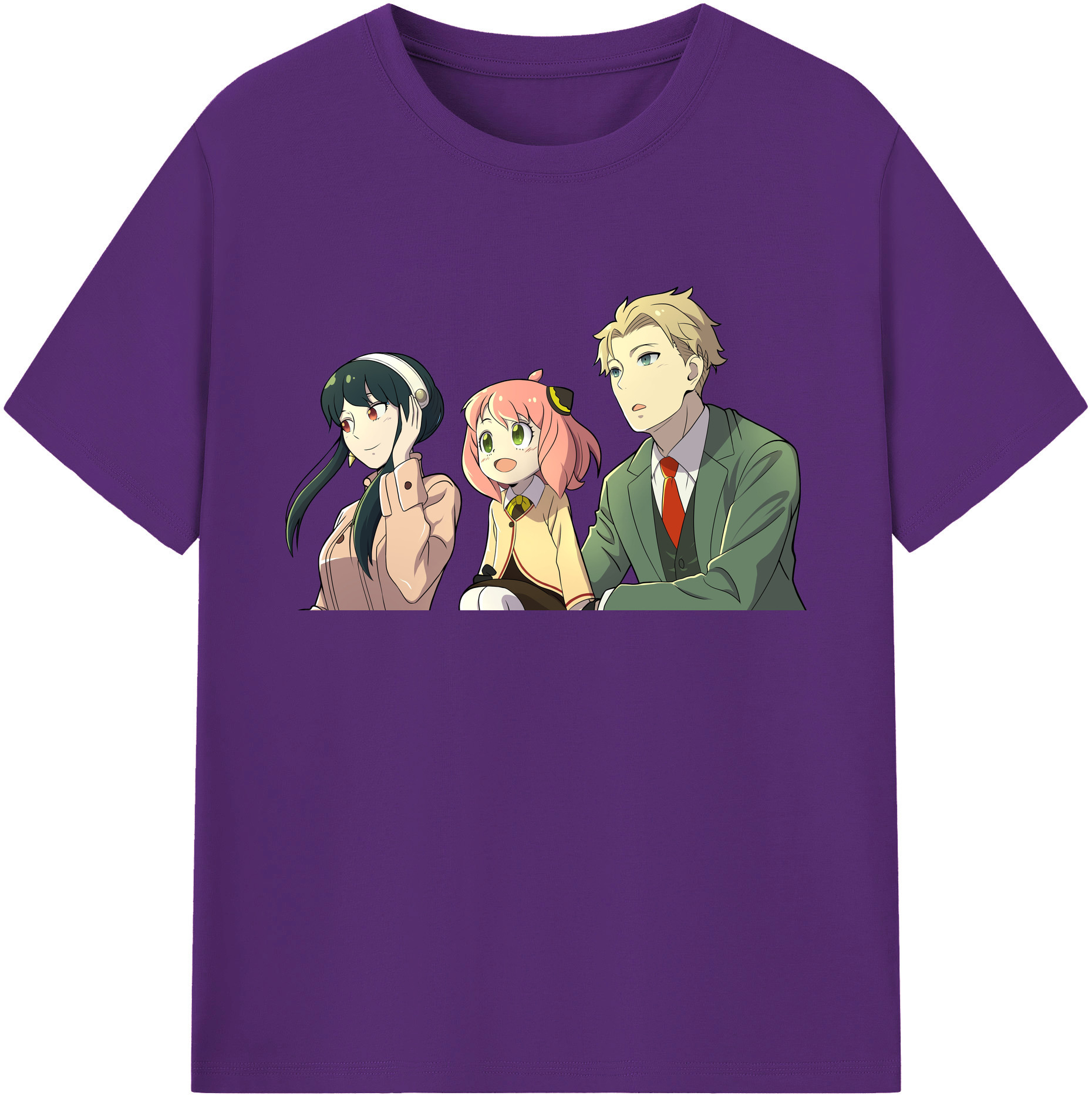 （画像用） SPY×FAMILY间谍家家酒 綿100％ メンズ半袖Tシャツ｜肌触りやわらか＆通気性