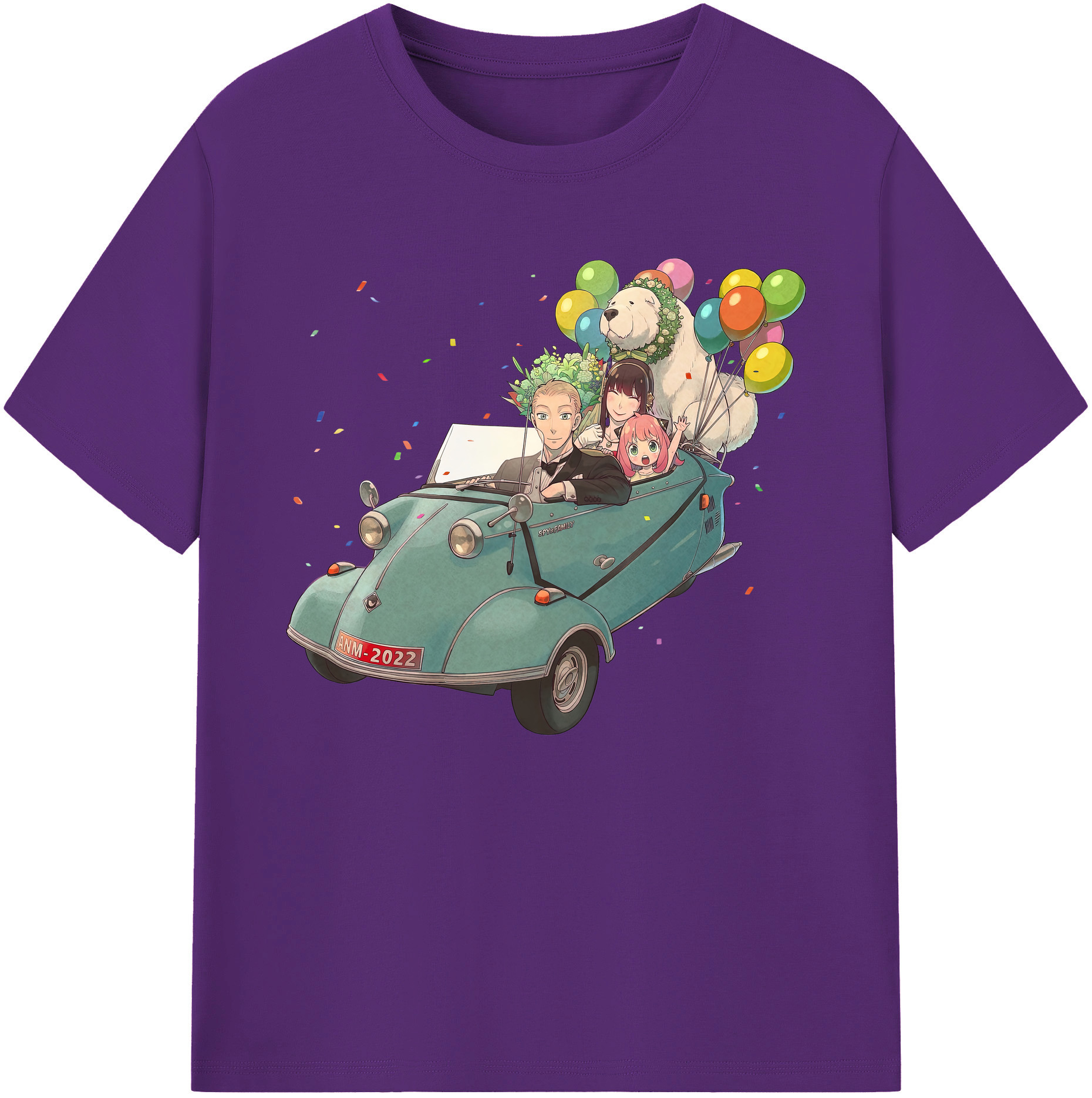 （画像用） SPY×FAMILY间谍家家酒 綿100％ メンズ半袖Tシャツ｜肌触りやわらか＆通気性