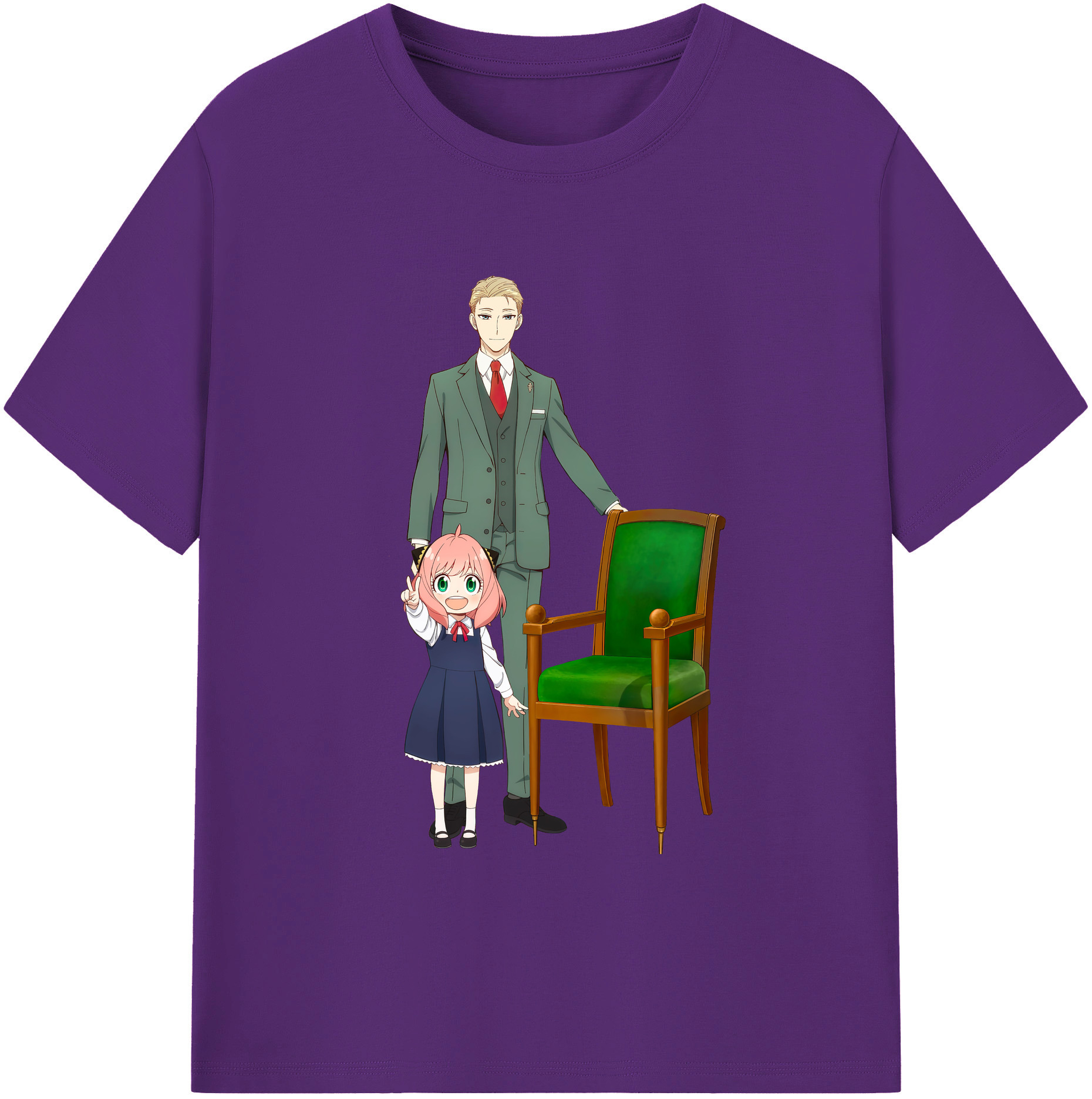 （画像用） SPY×FAMILY间谍家家酒 綿100％ メンズ半袖Tシャツ｜肌触りやわらか＆通気性