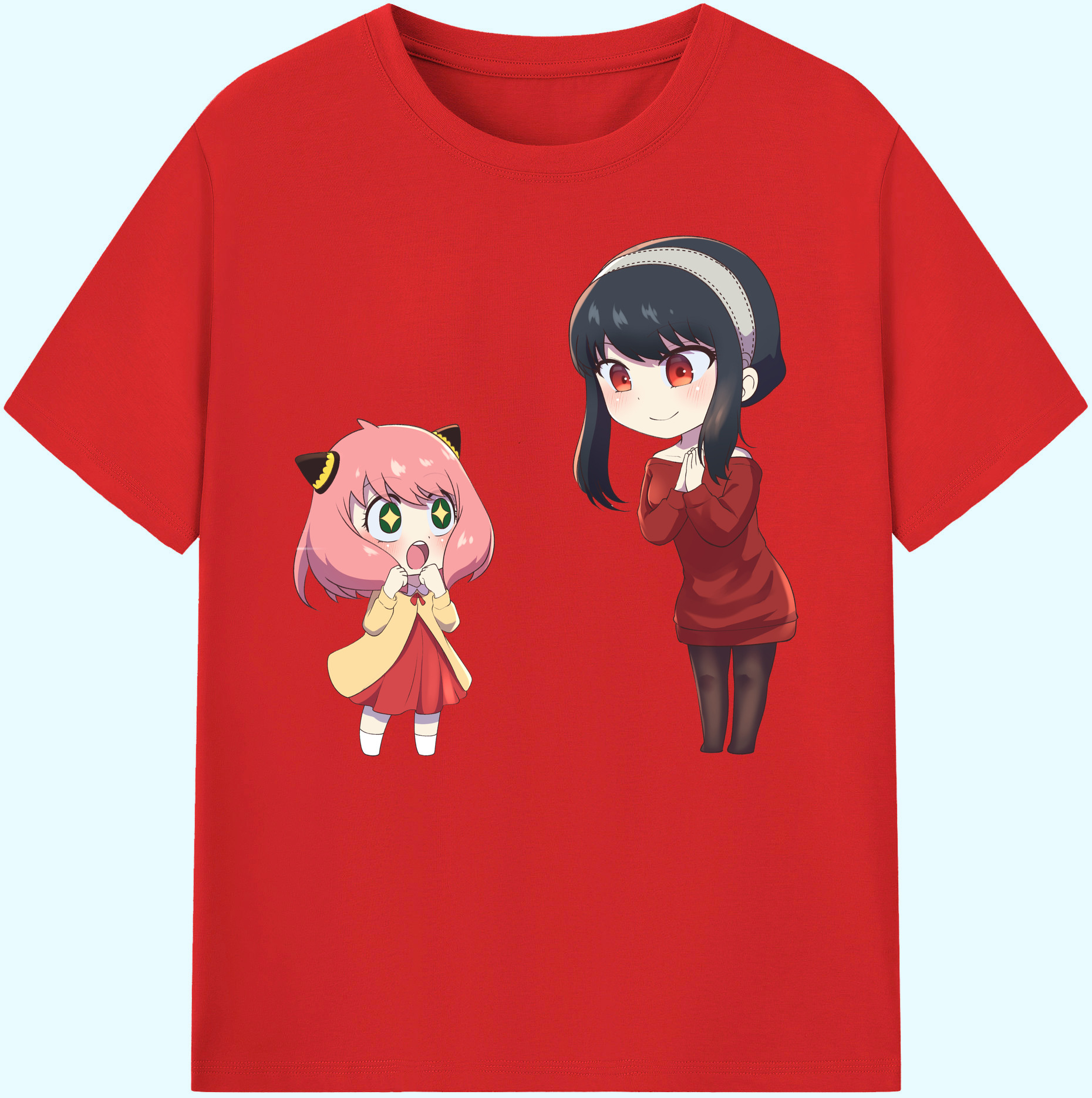 （画像用） SPY×FAMILY间谍家家酒 綿100％ メンズ半袖Tシャツ｜肌触りやわらか＆通気性