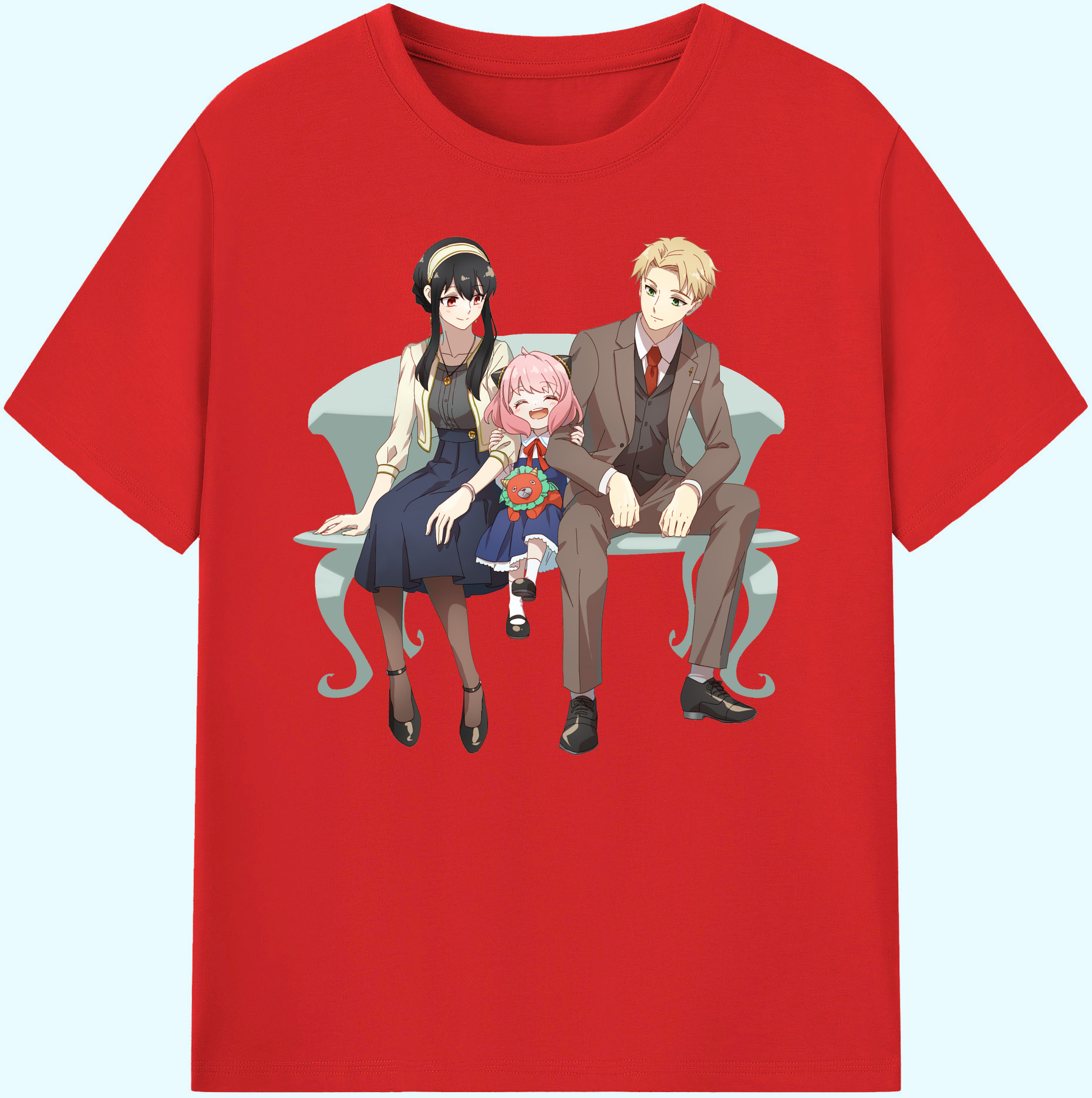 （画像用） SPY×FAMILY间谍家家酒 綿100％ メンズ半袖Tシャツ｜肌触りやわらか＆通気性