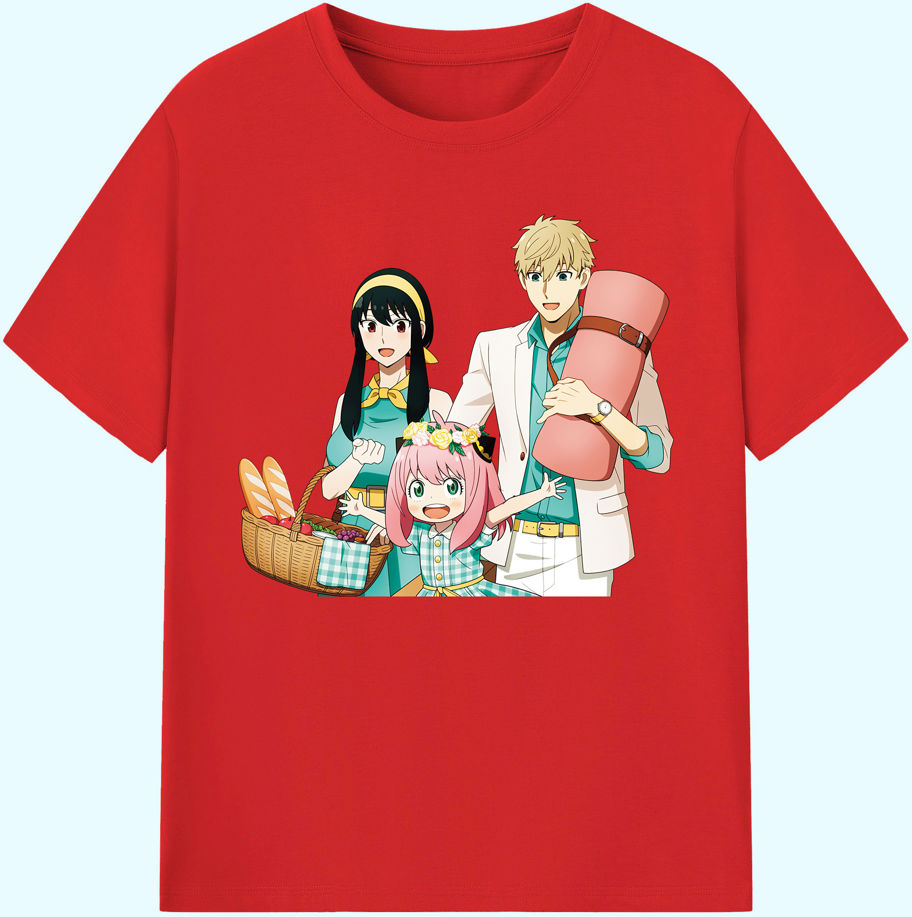（画像用） SPY×FAMILY间谍家家酒 綿100％ メンズ半袖Tシャツ｜肌触りやわらか＆通気性