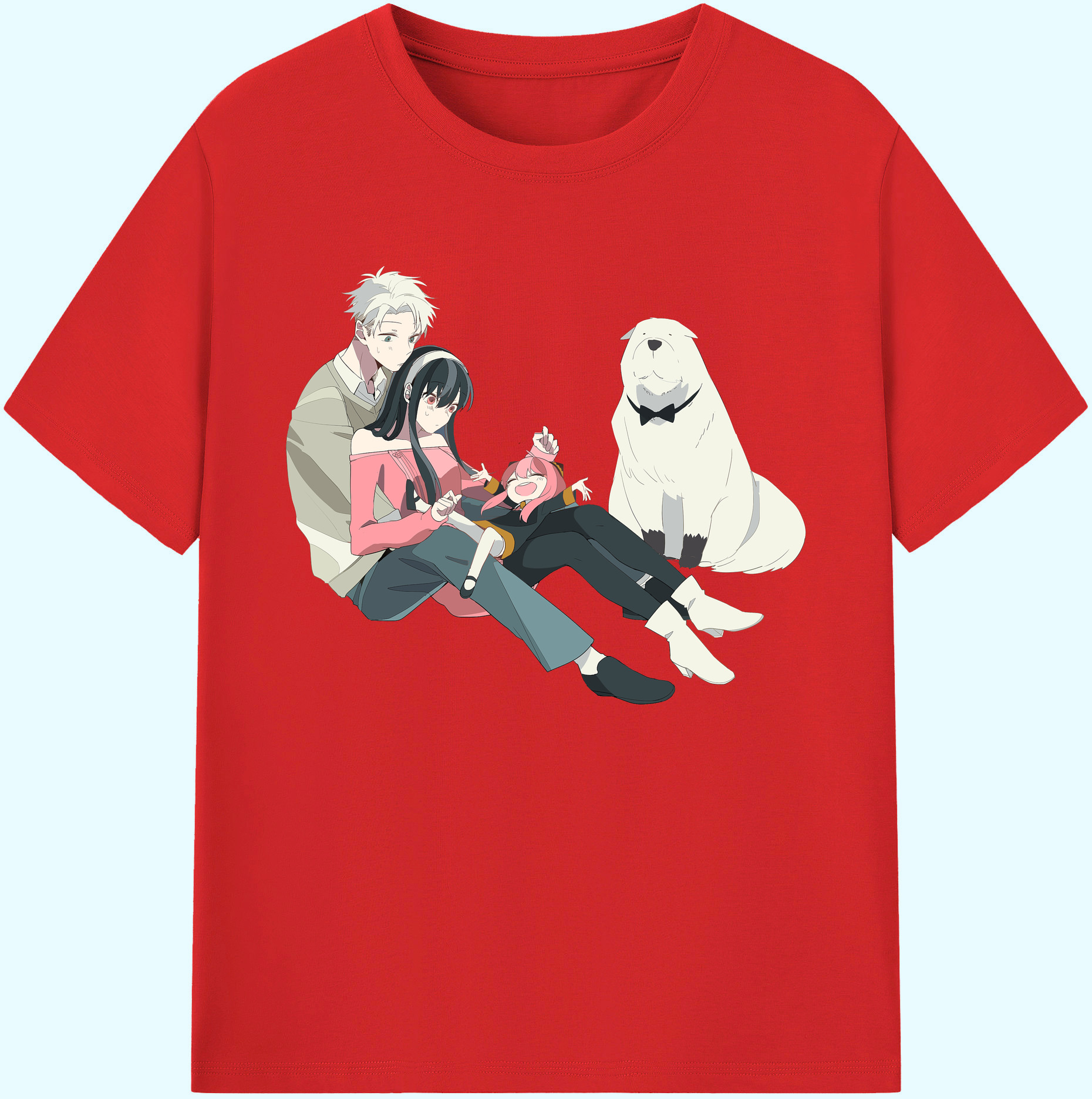 （画像用） SPY×FAMILY间谍家家酒 綿100％ メンズ半袖Tシャツ｜肌触りやわらか＆通気性