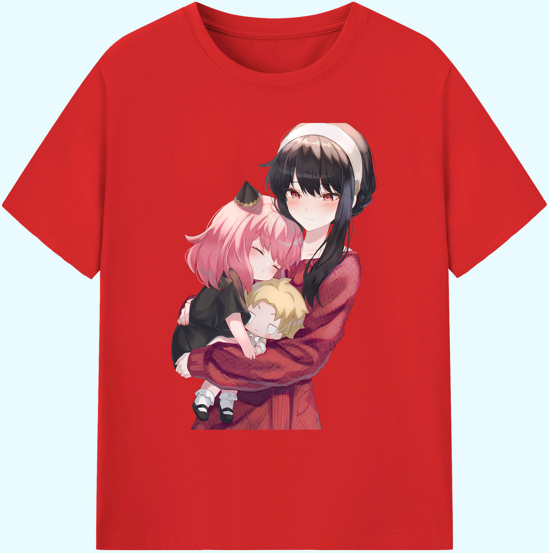 （画像用） SPY×FAMILY间谍家家酒 綿100％ メンズ半袖Tシャツ｜肌触りやわらか＆通気性