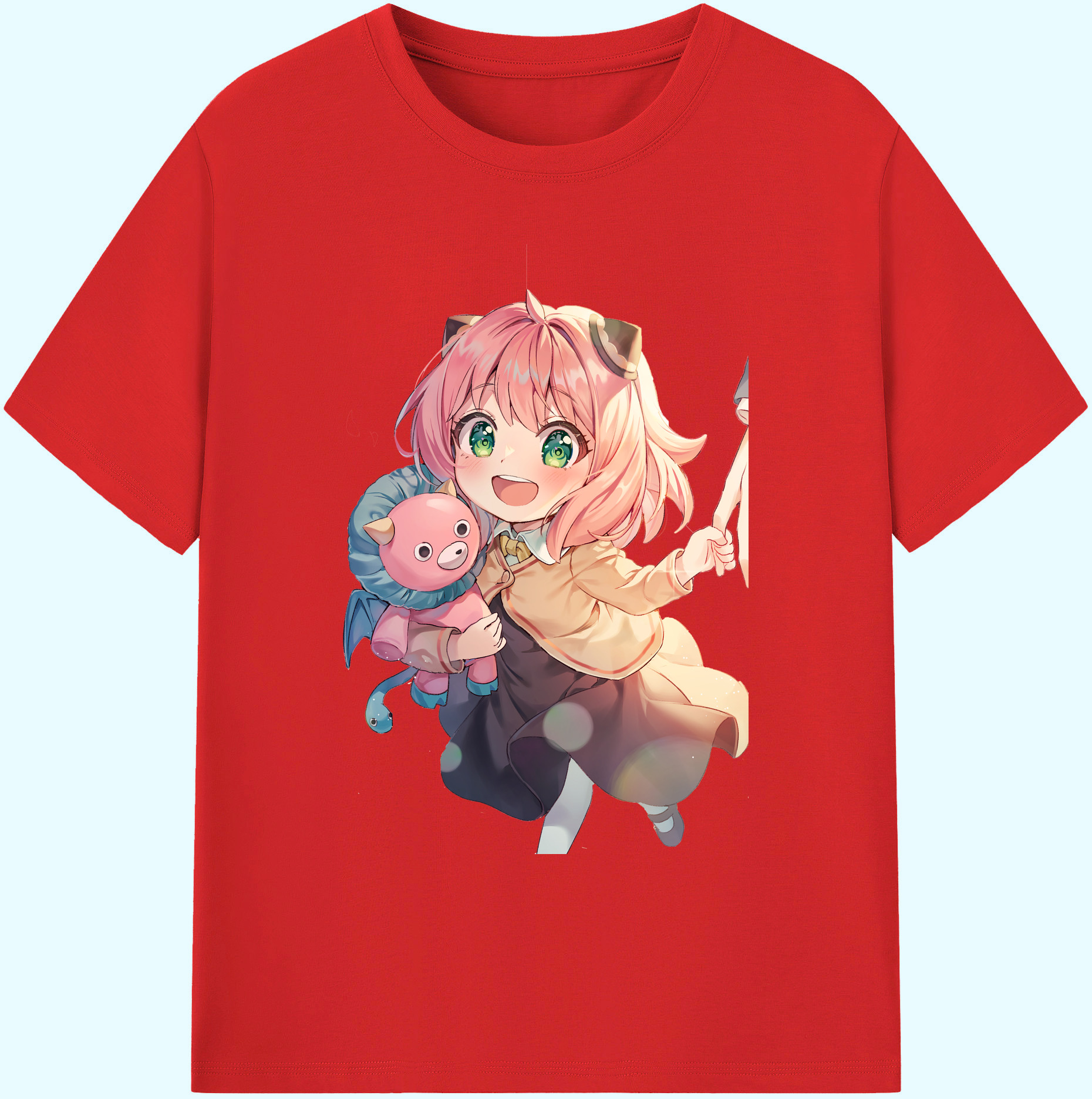（画像用） SPY×FAMILY间谍家家酒 綿100％ メンズ半袖Tシャツ｜肌触りやわらか＆通気性