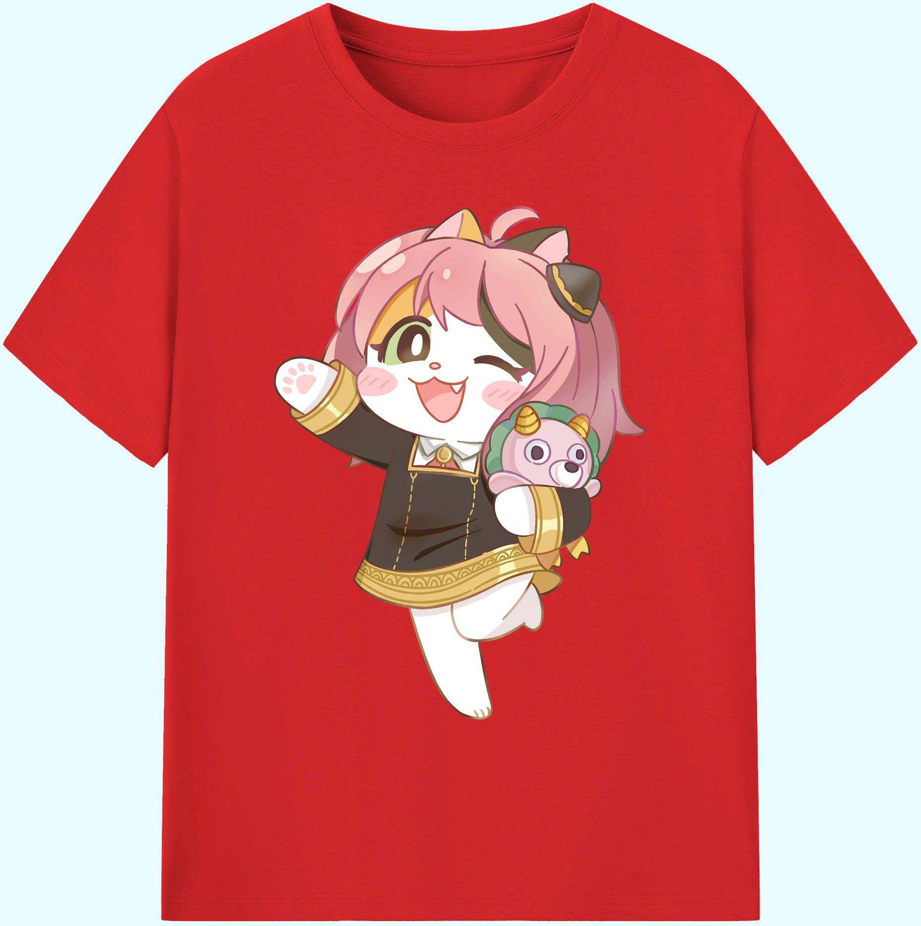 （画像用） SPY×FAMILY间谍家家酒 綿100％ メンズ半袖Tシャツ｜肌触りやわらか＆通気性