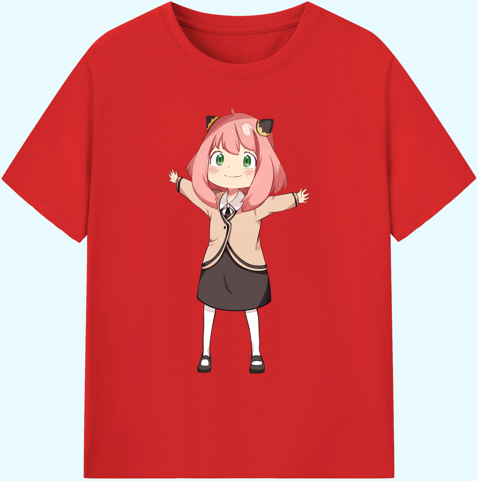 （画像用） SPY×FAMILY间谍家家酒 綿100％ メンズ半袖Tシャツ｜肌触りやわらか＆通気性