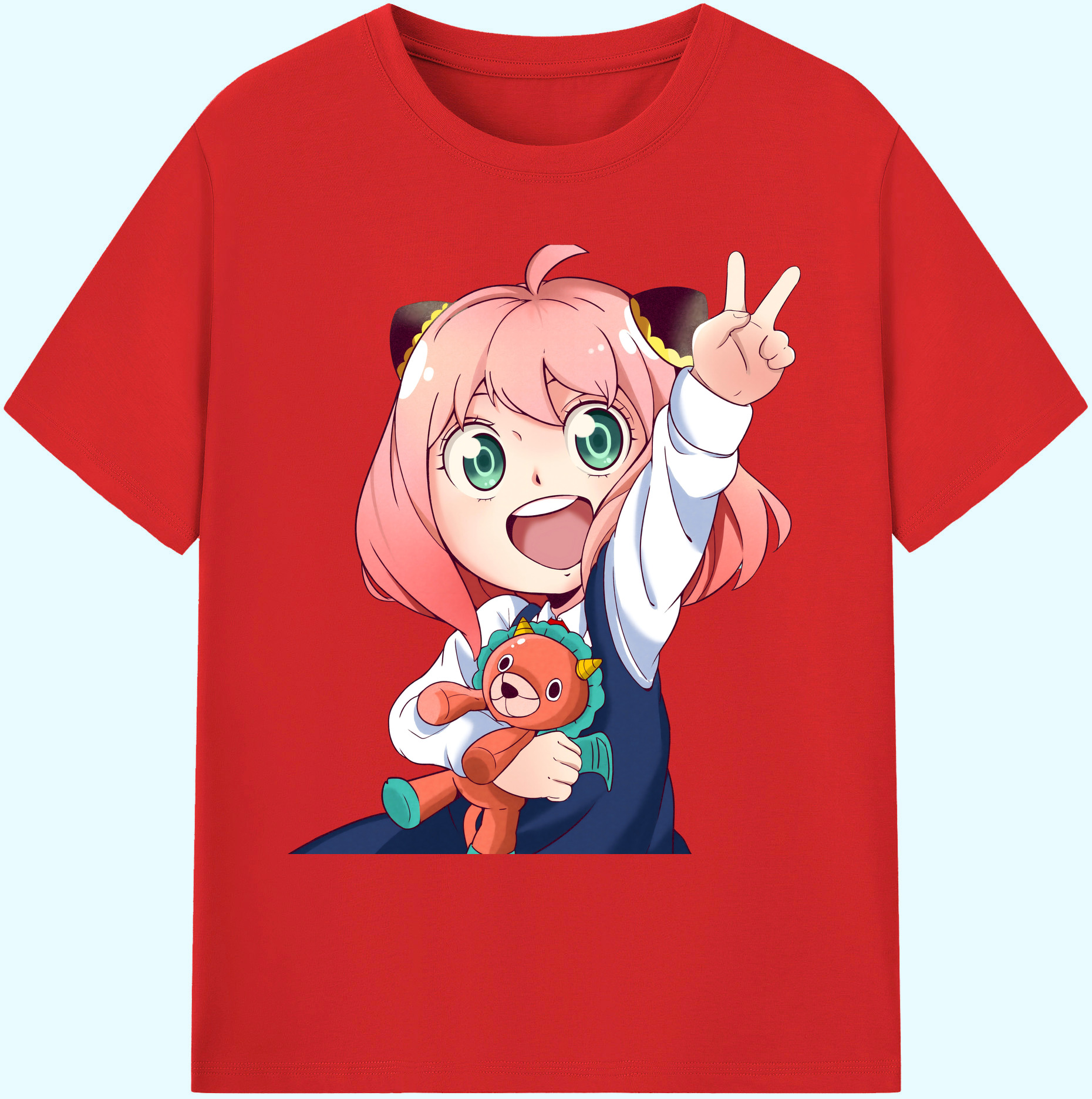 （画像用） SPY×FAMILY间谍家家酒 綿100％ メンズ半袖Tシャツ｜肌触りやわらか＆通気性