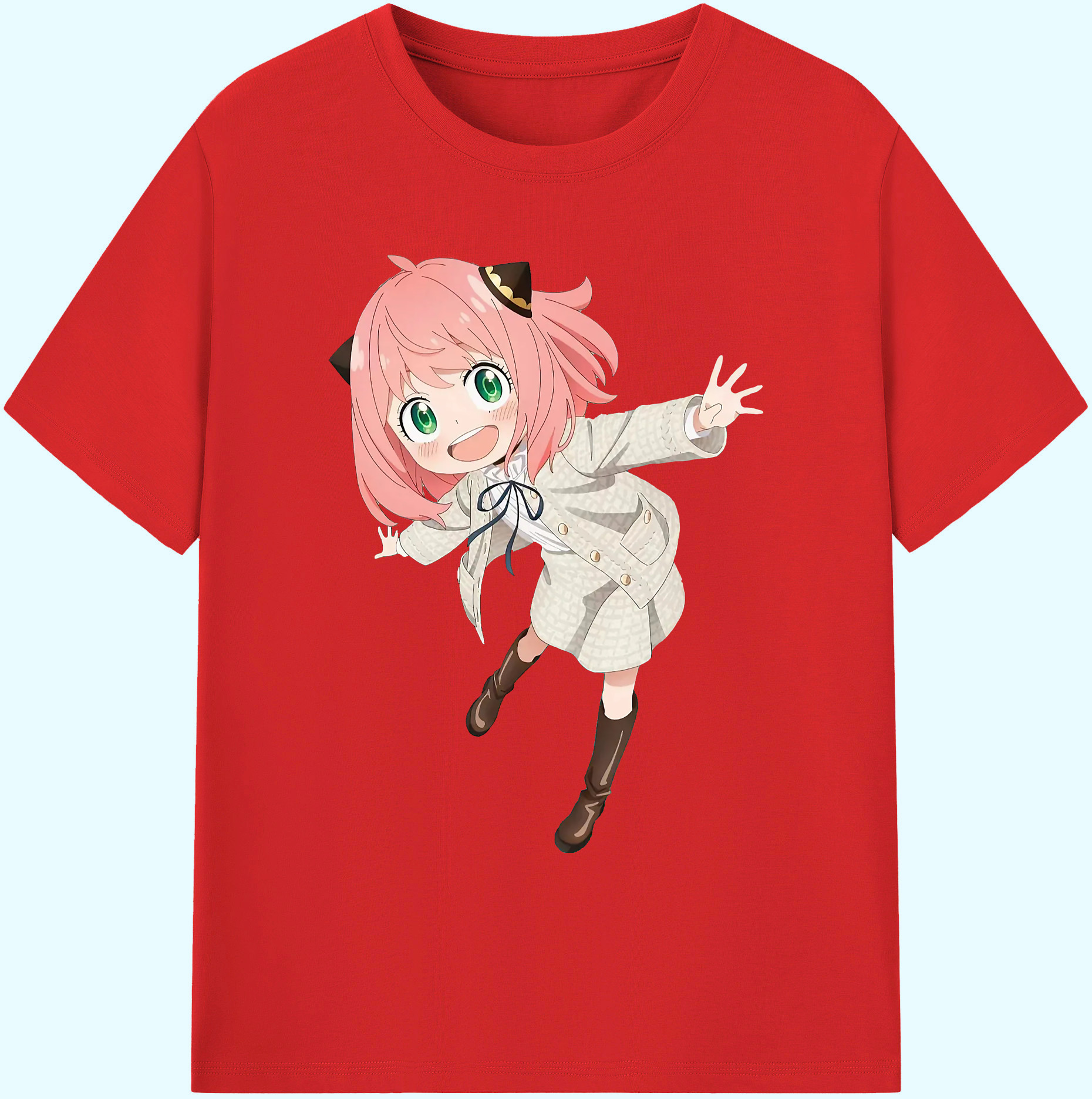 （画像用） SPY×FAMILY间谍家家酒 綿100％ メンズ半袖Tシャツ｜肌触りやわらか＆通気性