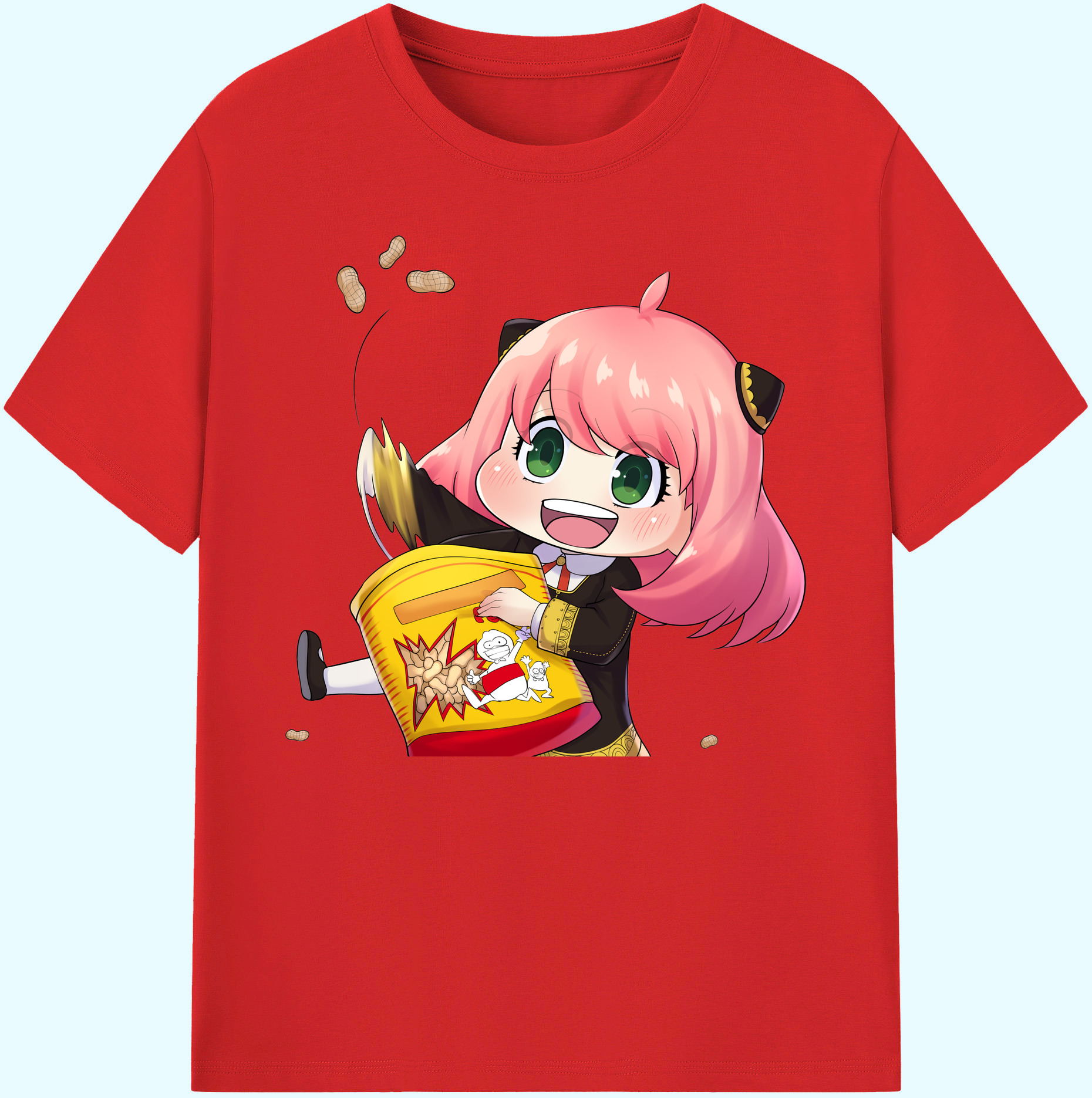 （画像用） SPY×FAMILY间谍家家酒 綿100％ メンズ半袖Tシャツ｜肌触りやわらか＆通気性