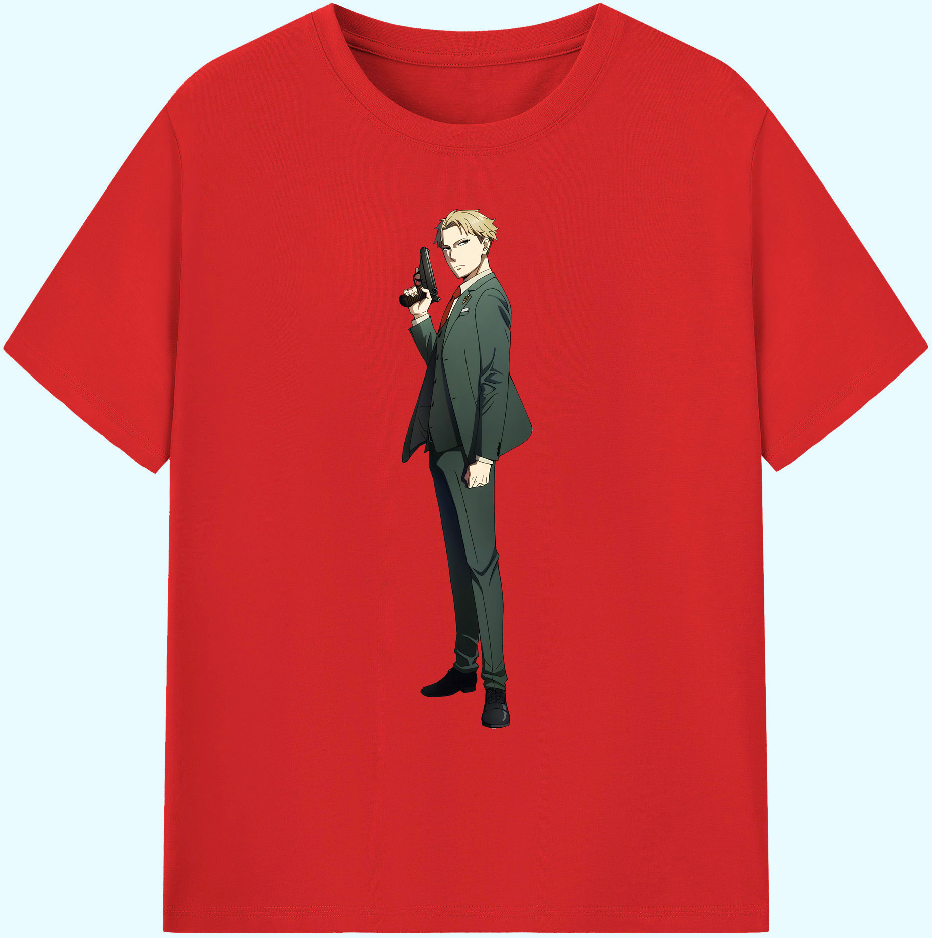 （画像用） SPY×FAMILY间谍家家酒 綿100％ メンズ半袖Tシャツ｜肌触りやわらか＆通気性