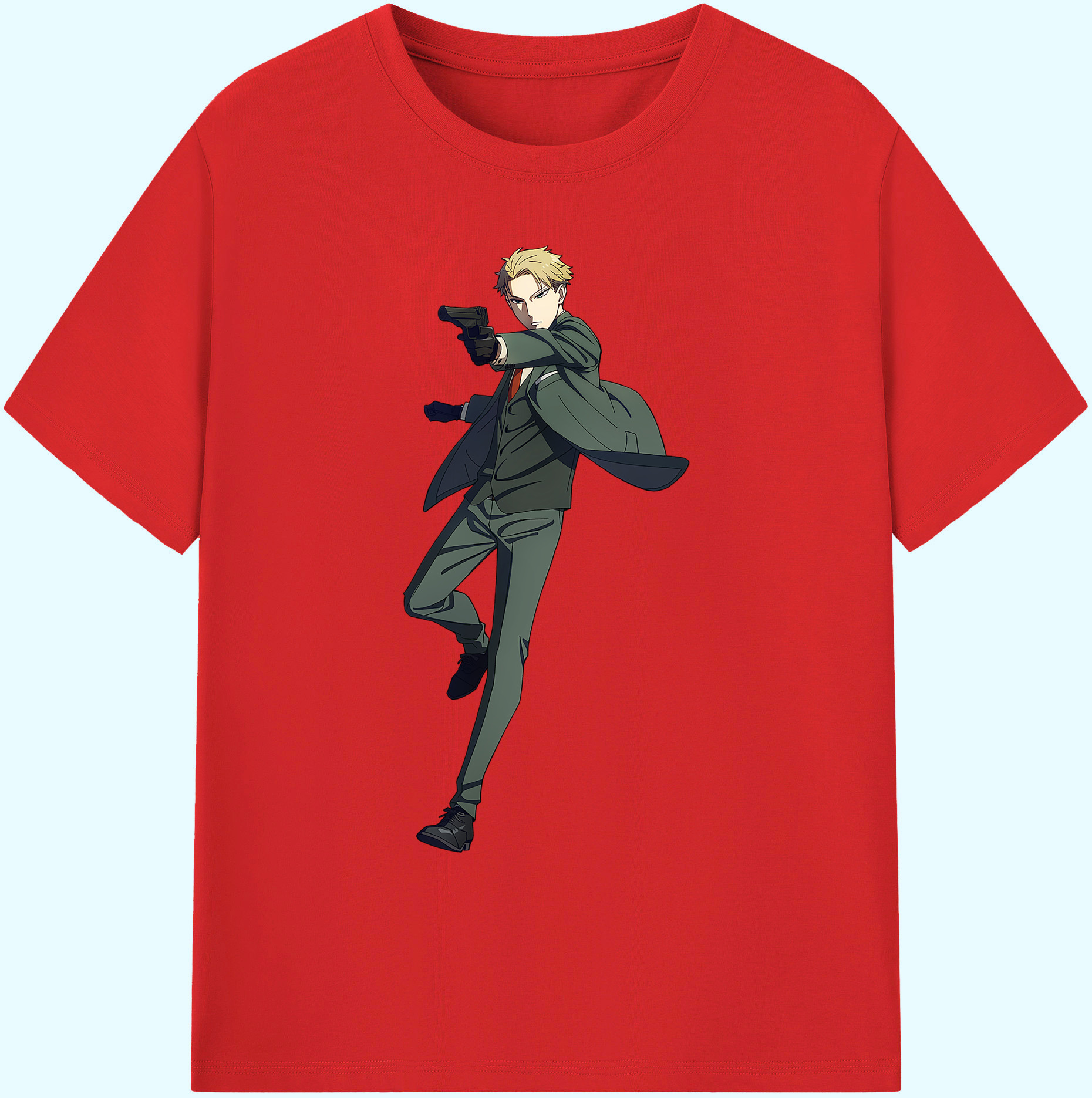 （画像用） SPY×FAMILY间谍家家酒 綿100％ メンズ半袖Tシャツ｜肌触りやわらか＆通気性
