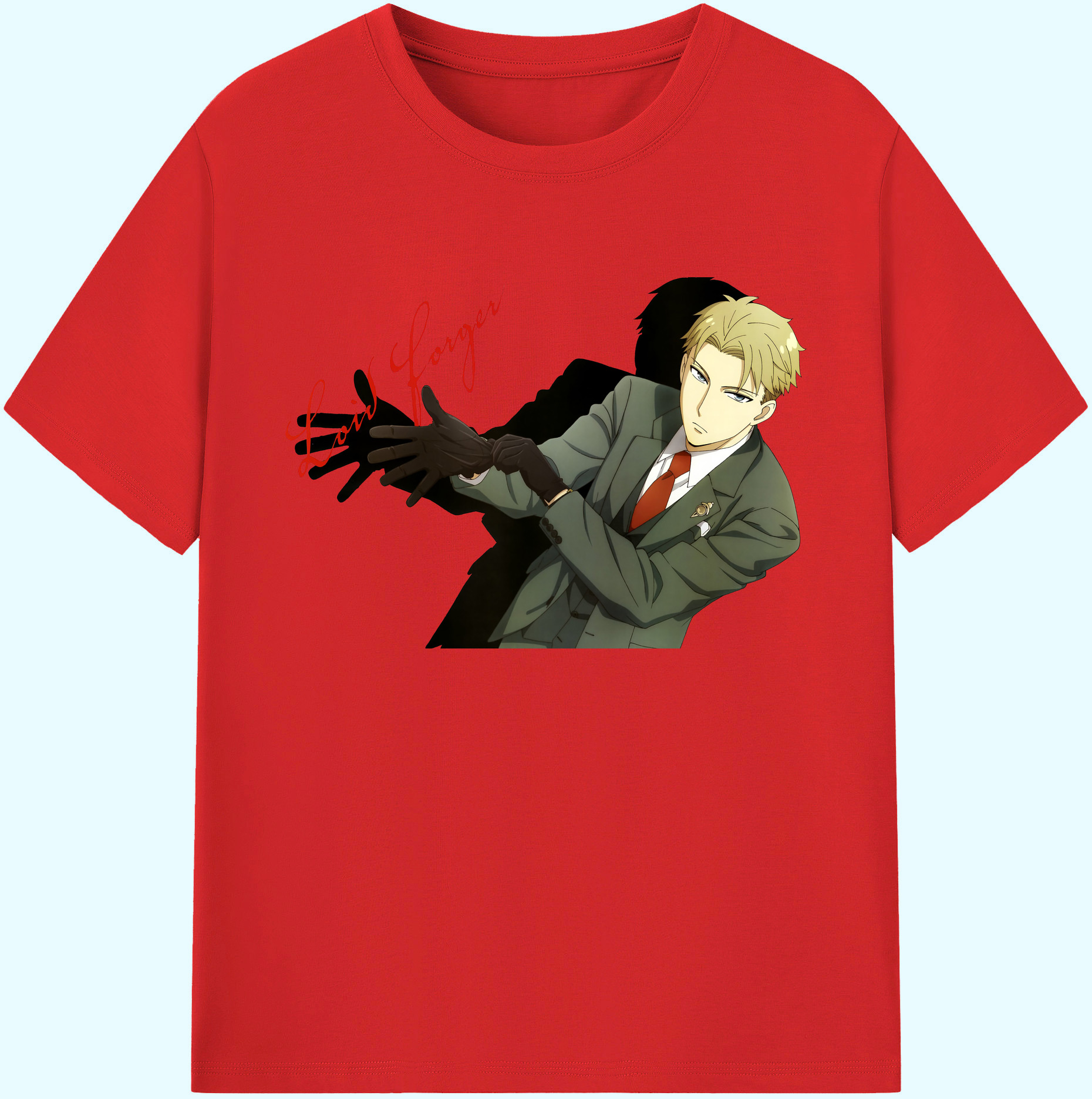 （画像用） SPY×FAMILY间谍家家酒 綿100％ メンズ半袖Tシャツ｜肌触りやわらか＆通気性