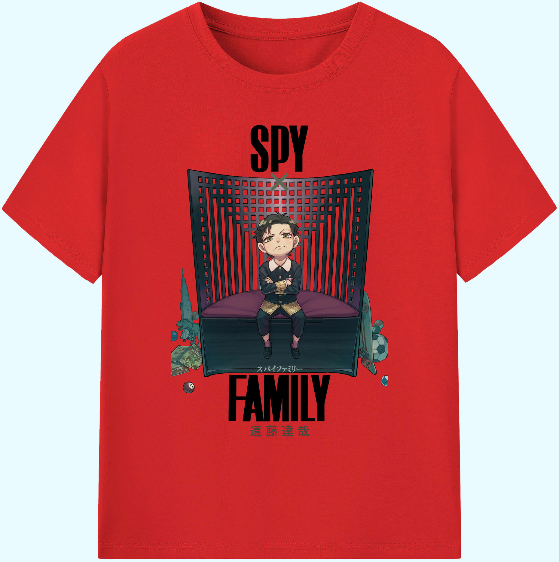 （画像用） SPY×FAMILY间谍家家酒 綿100％ メンズ半袖Tシャツ｜肌触りやわらか＆通気性
