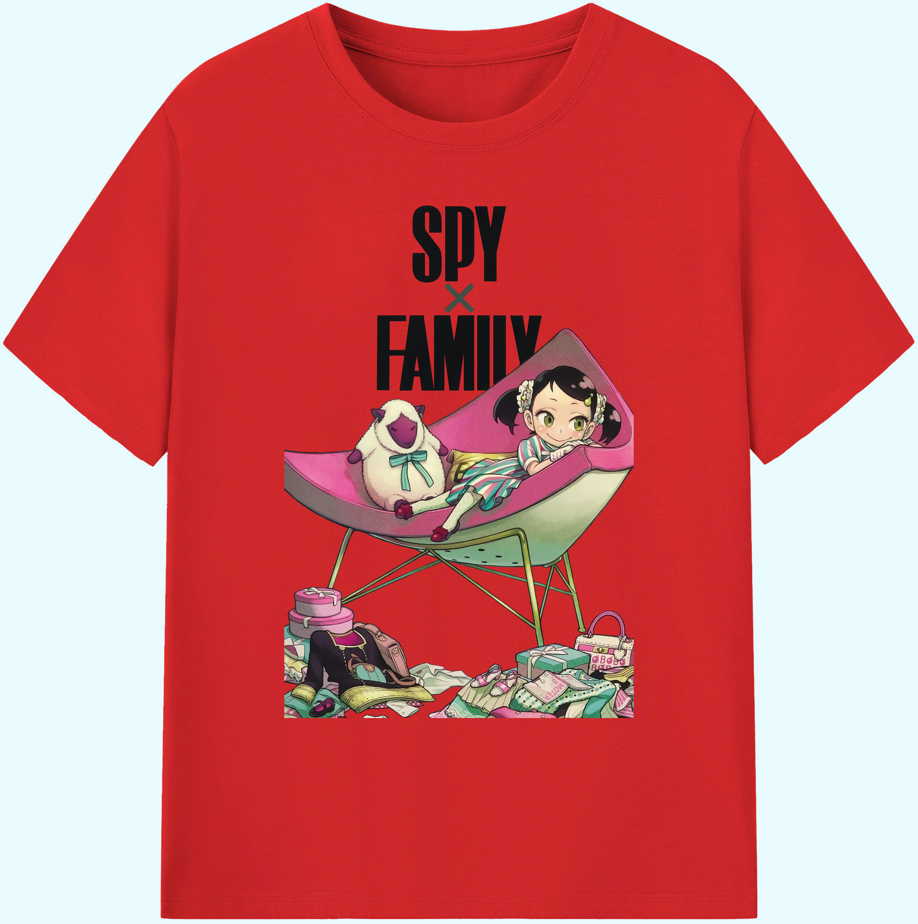 （画像用） SPY×FAMILY间谍家家酒 綿100％ メンズ半袖Tシャツ｜肌触りやわらか＆通気性
