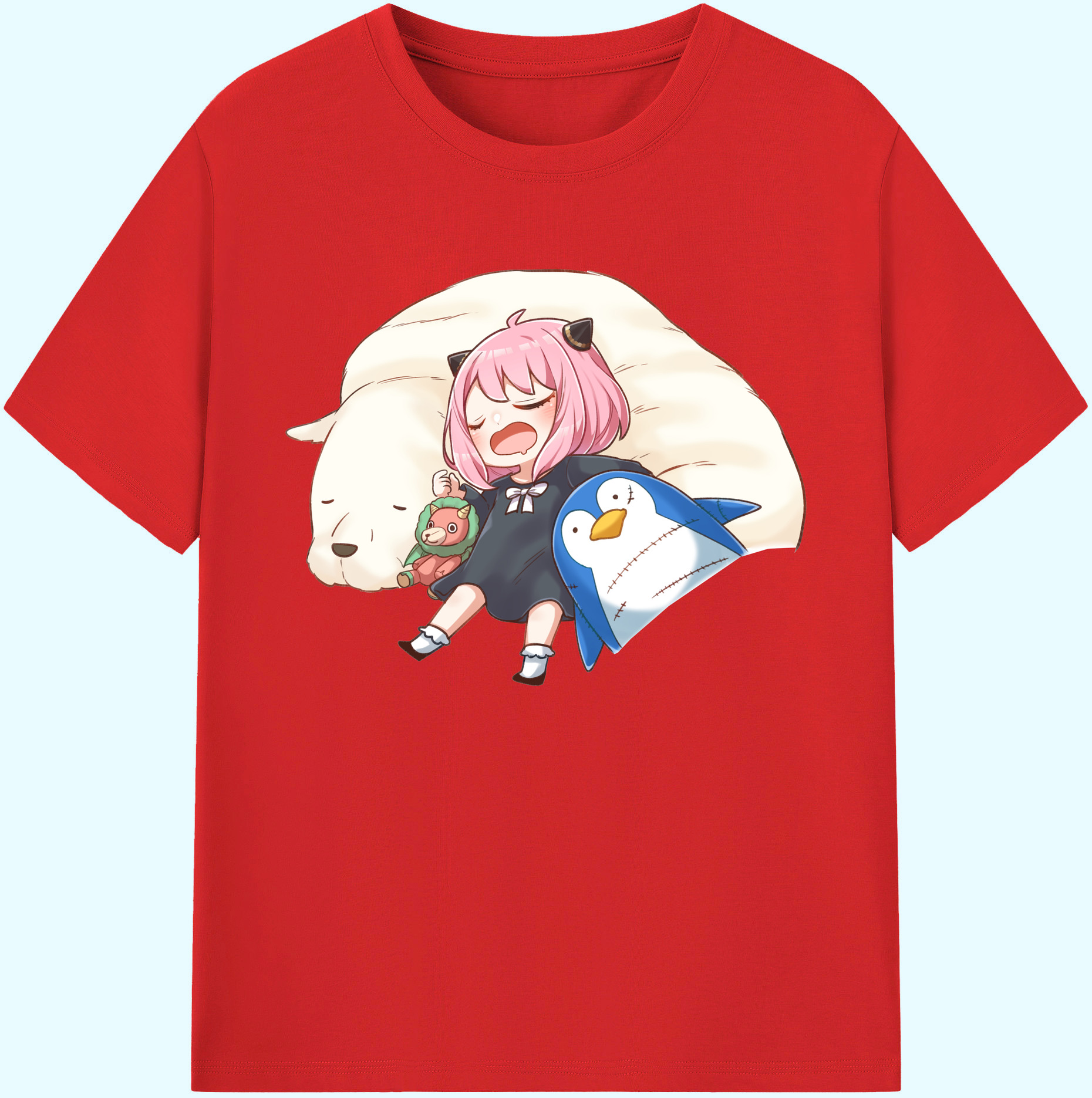 （画像用） SPY×FAMILY间谍家家酒 綿100％ メンズ半袖Tシャツ｜肌触りやわらか＆通気性