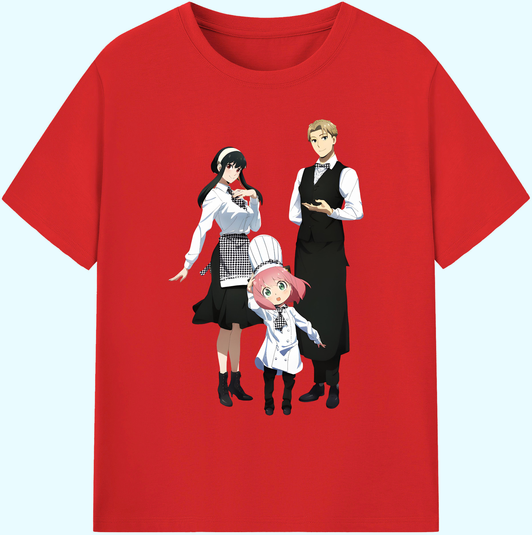（画像用） SPY×FAMILY间谍家家酒 綿100％ メンズ半袖Tシャツ｜肌触りやわらか＆通気性