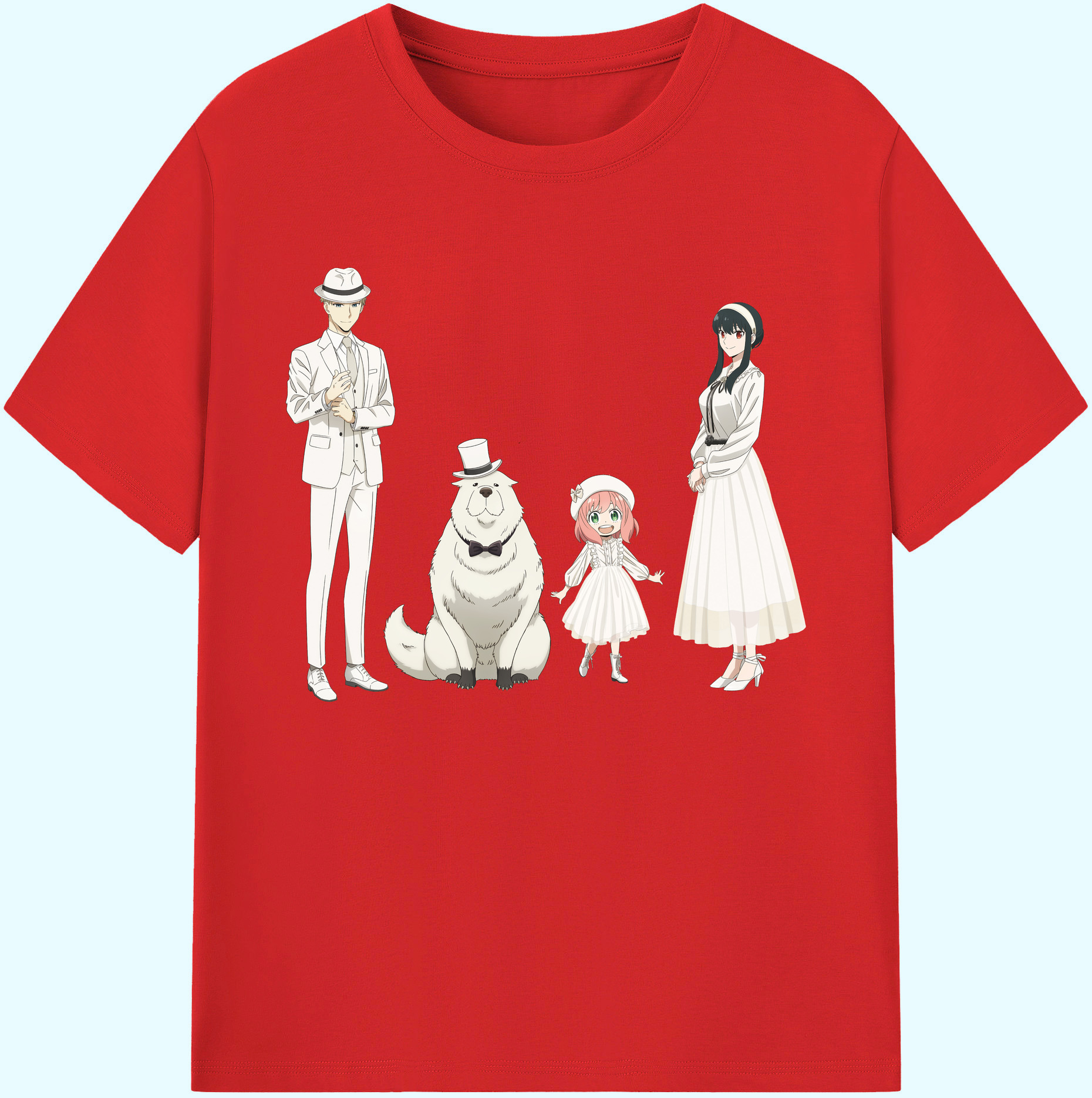 （画像用） SPY×FAMILY间谍家家酒 綿100％ メンズ半袖Tシャツ｜肌触りやわらか＆通気性