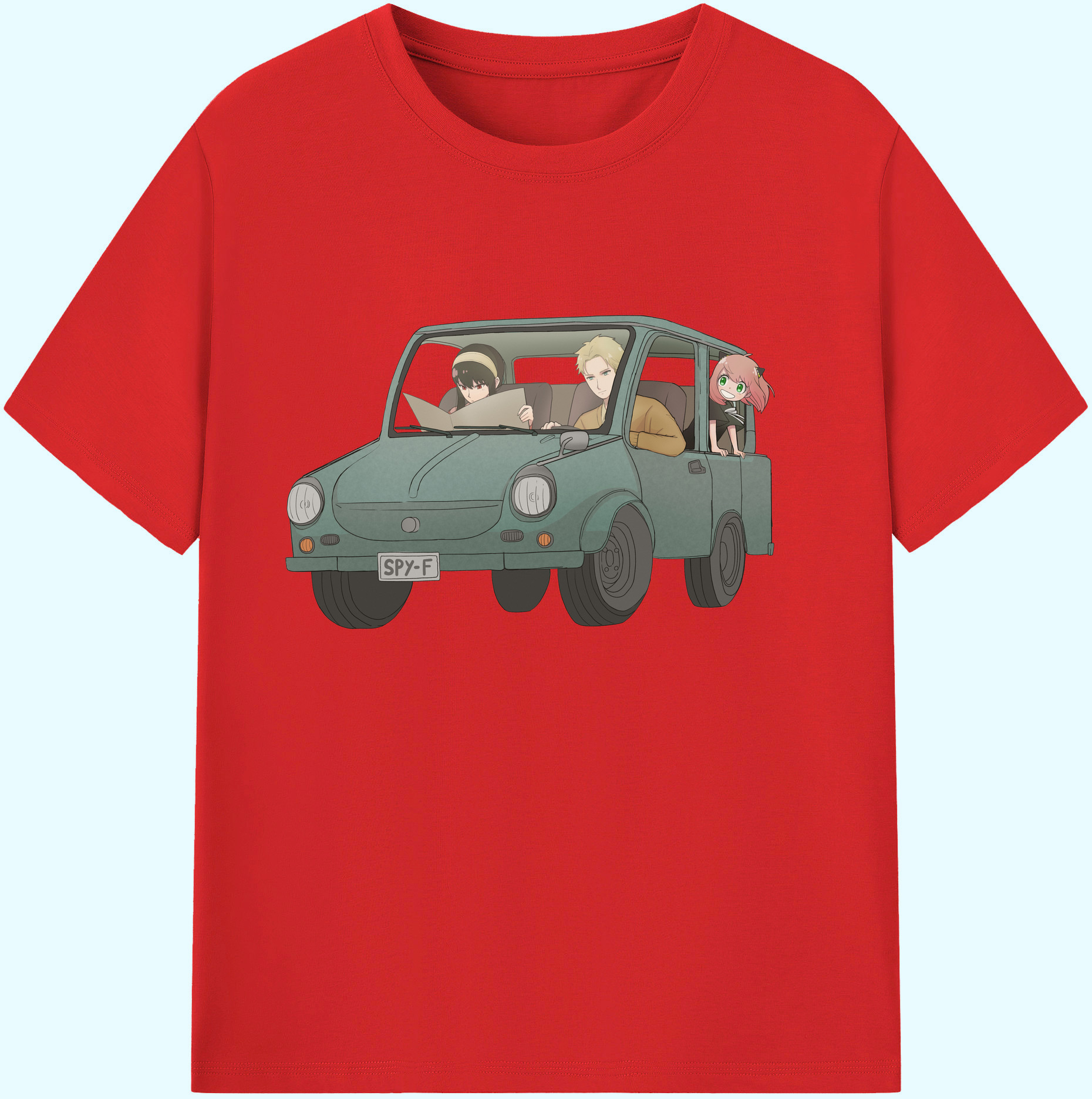 （画像用） SPY×FAMILY间谍家家酒 綿100％ メンズ半袖Tシャツ｜肌触りやわらか＆通気性