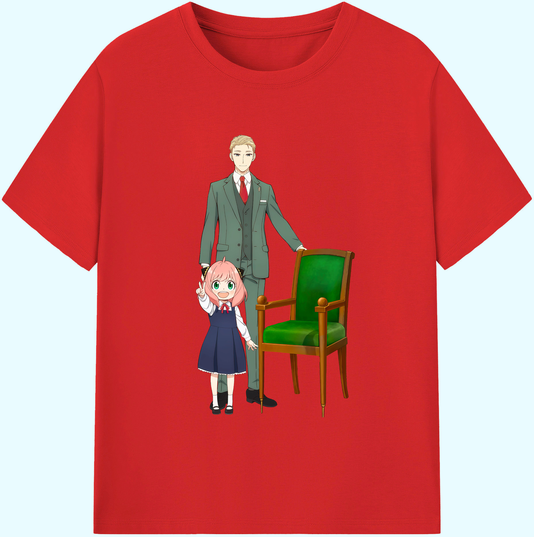 （画像用） SPY×FAMILY间谍家家酒 綿100％ メンズ半袖Tシャツ｜肌触りやわらか＆通気性