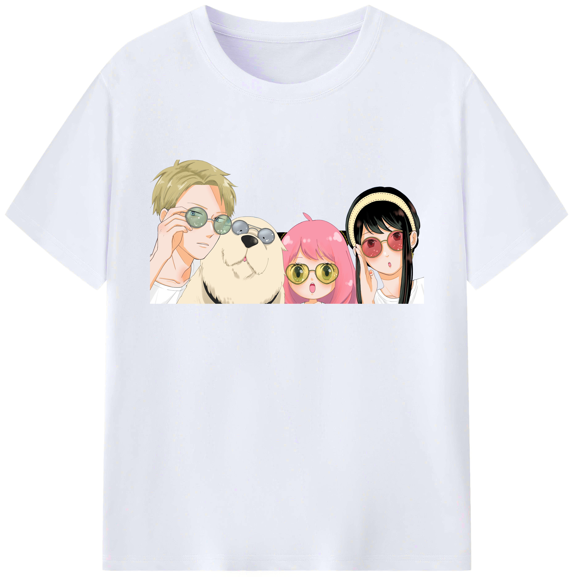 （画像用） SPY×FAMILY间谍家家酒 綿100％ メンズ半袖Tシャツ｜肌触りやわらか＆通気性