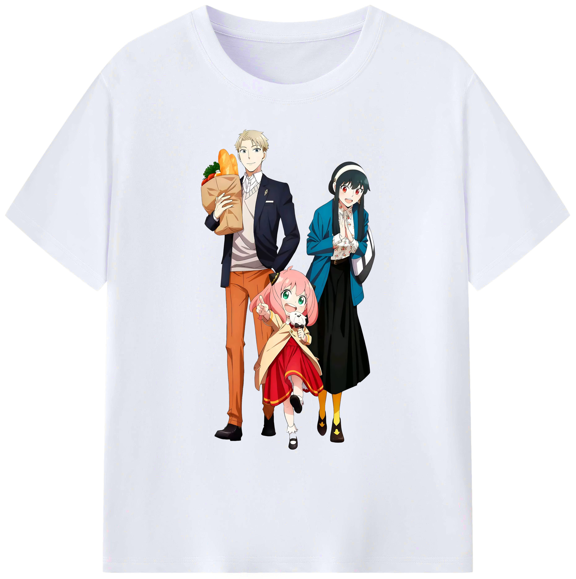 （画像用） SPY×FAMILY间谍家家酒 綿100％ メンズ半袖Tシャツ｜肌触りやわらか＆通気性