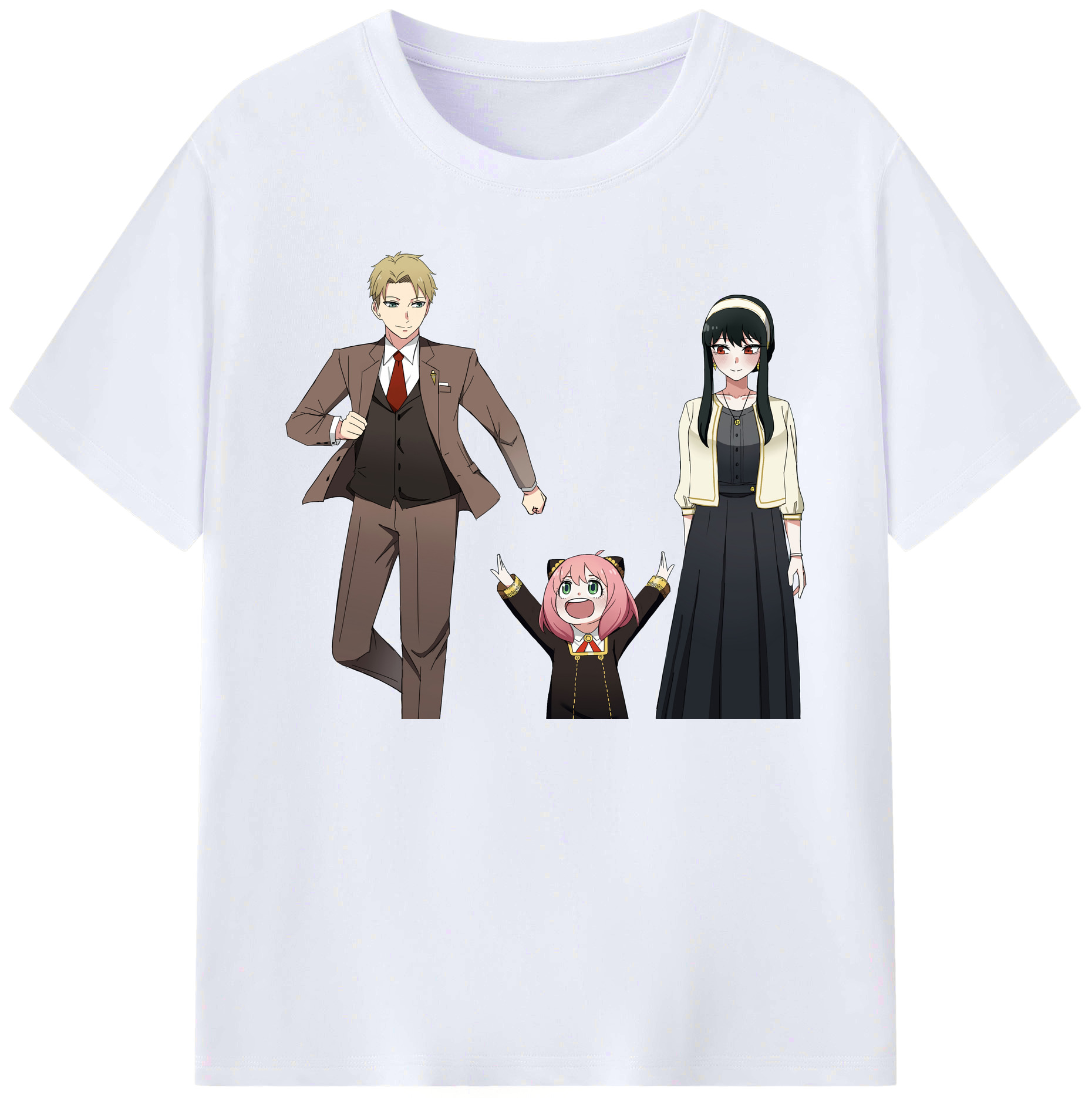 （画像用） SPY×FAMILY间谍家家酒 綿100％ メンズ半袖Tシャツ｜肌触りやわらか＆通気性