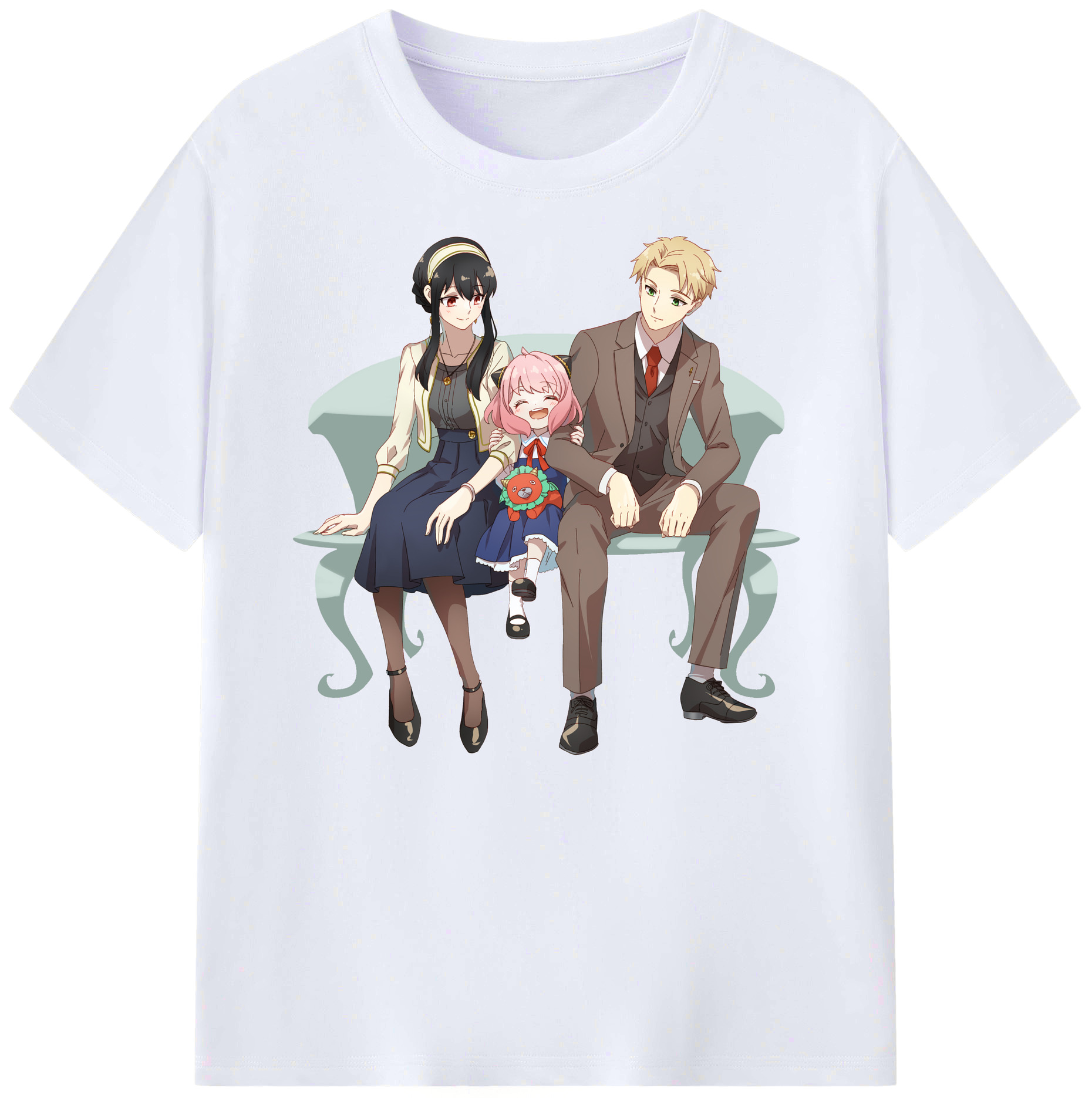 （画像用） SPY×FAMILY间谍家家酒 綿100％ メンズ半袖Tシャツ｜肌触りやわらか＆通気性