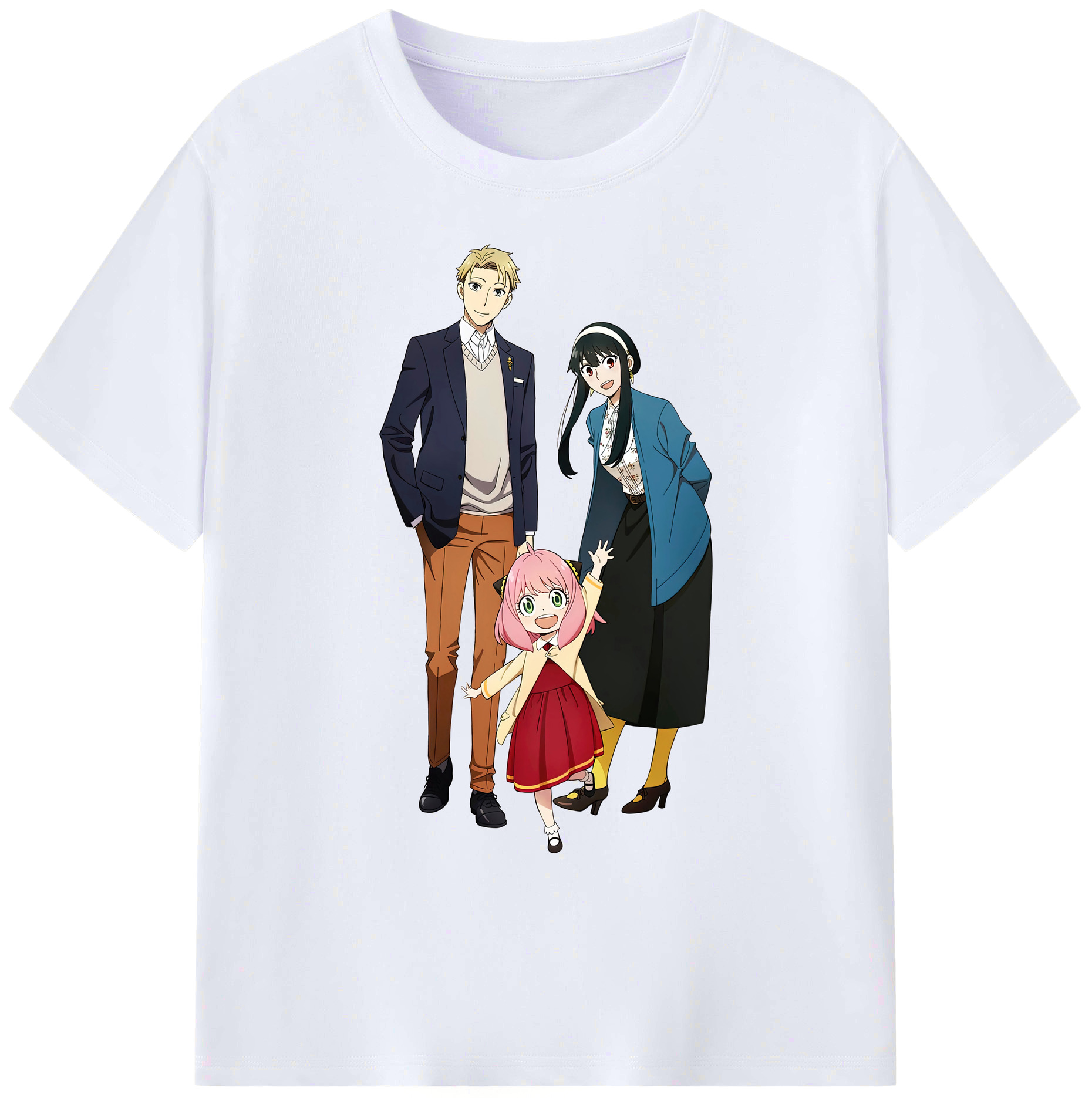 （画像用） SPY×FAMILY间谍家家酒 綿100％ メンズ半袖Tシャツ｜肌触りやわらか＆通気性