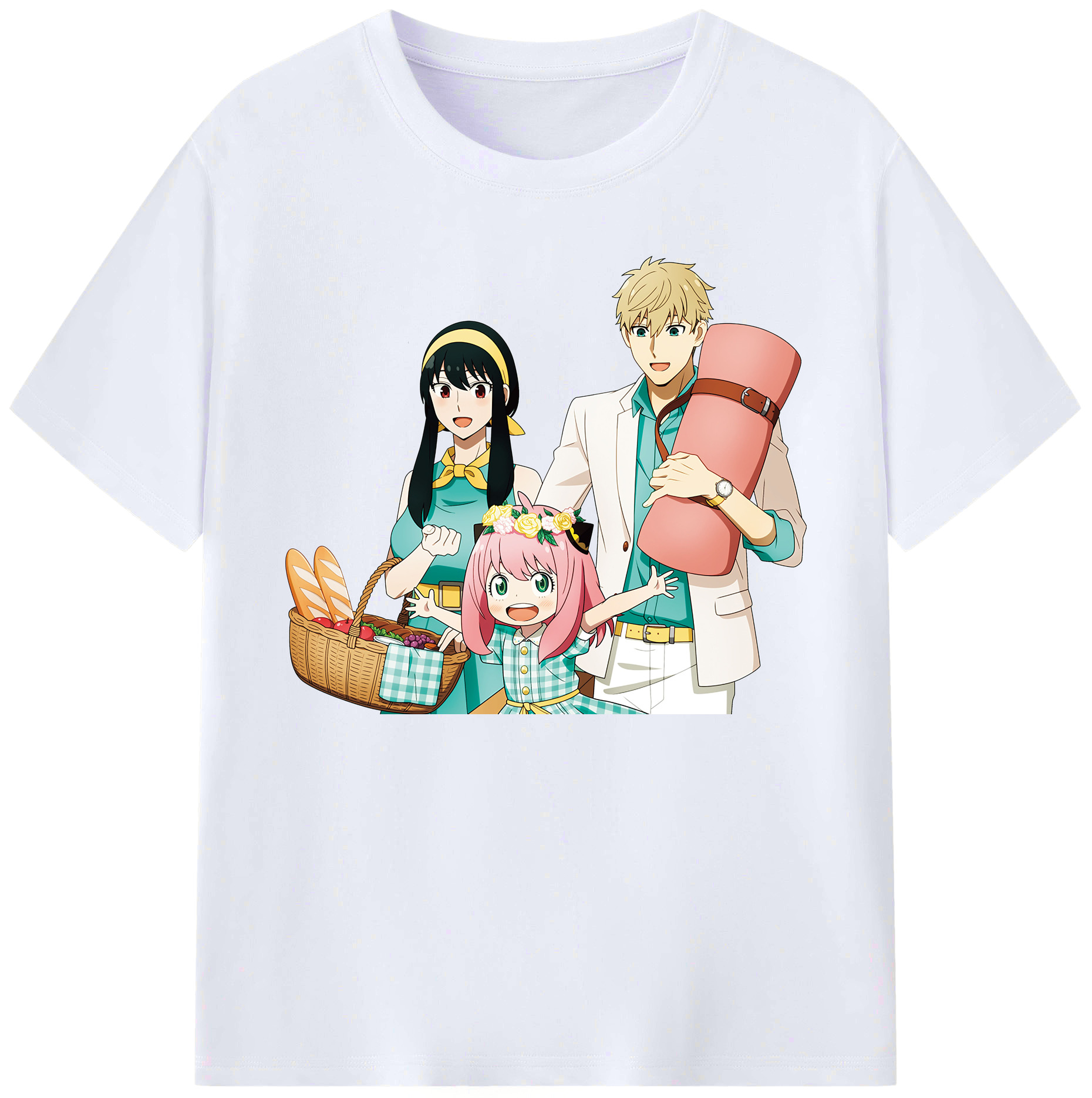 （画像用） SPY×FAMILY间谍家家酒 綿100％ メンズ半袖Tシャツ｜肌触りやわらか＆通気性