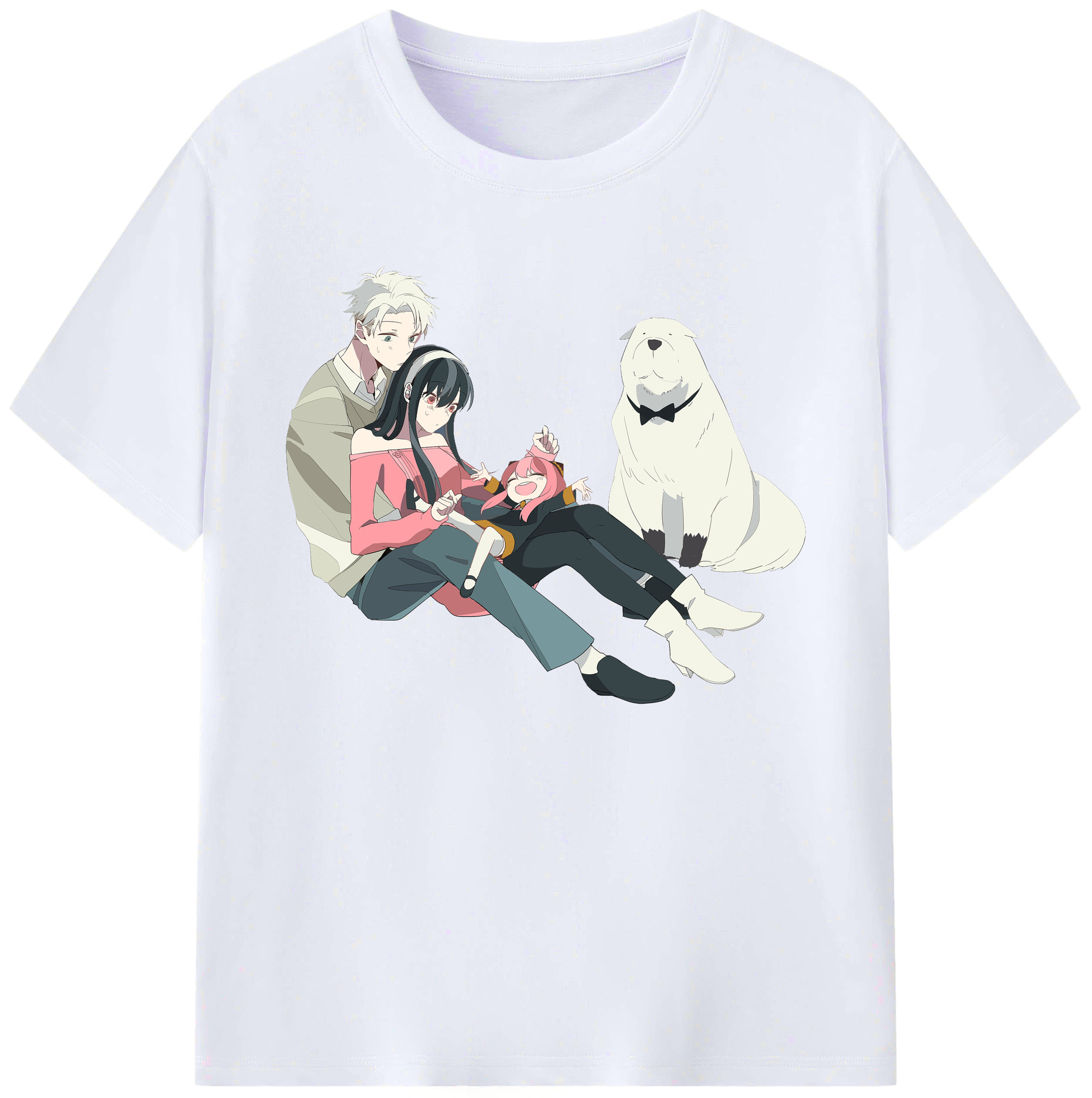（画像用） SPY×FAMILY间谍家家酒 綿100％ メンズ半袖Tシャツ｜肌触りやわらか＆通気性