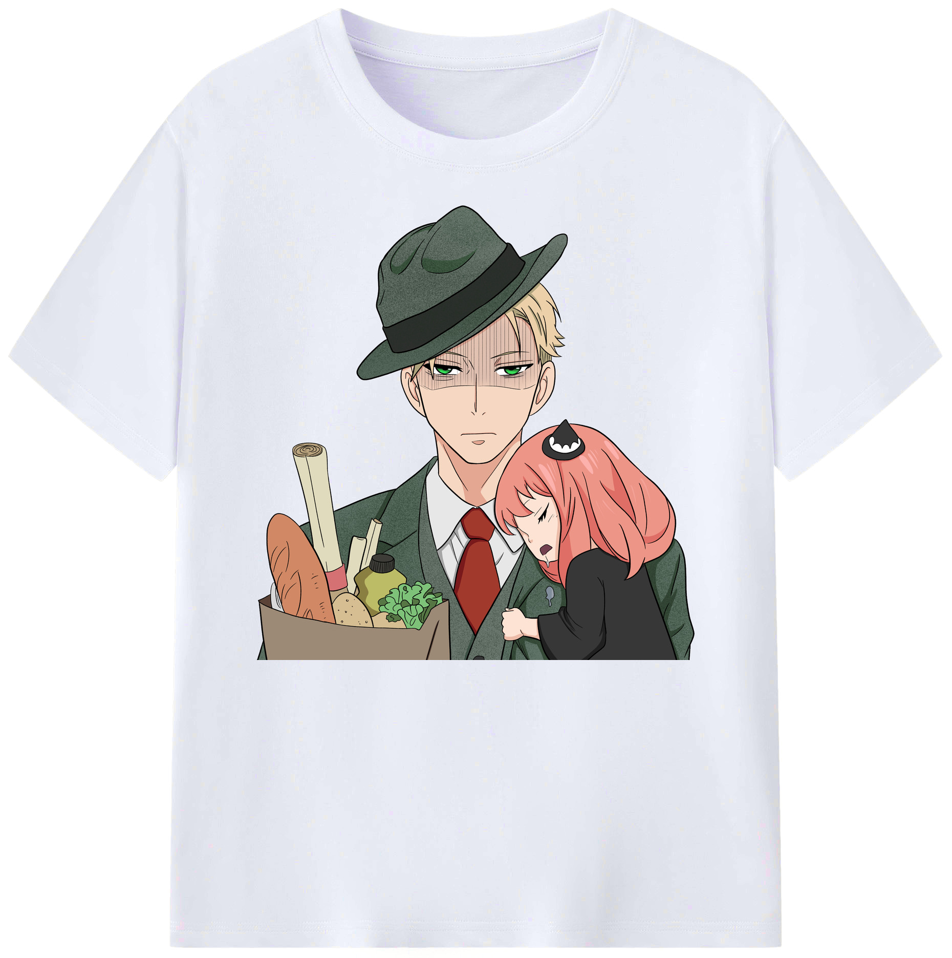 （画像用） SPY×FAMILY间谍家家酒 綿100％ メンズ半袖Tシャツ｜肌触りやわらか＆通気性