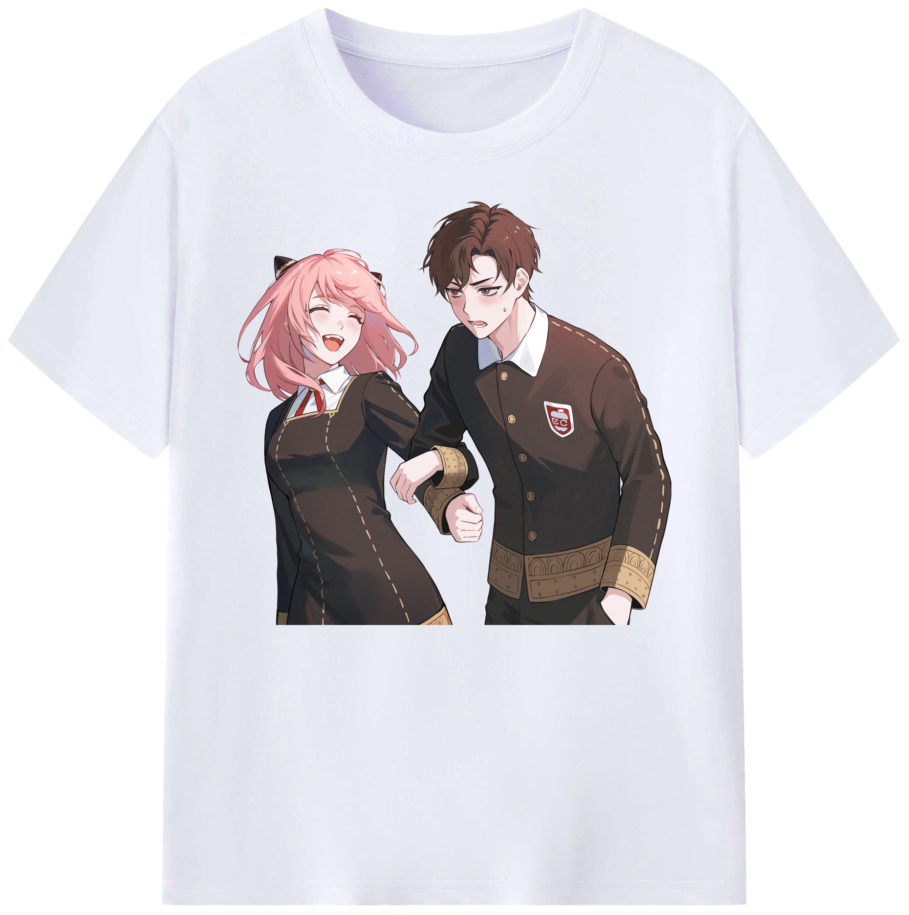 （画像用） SPY×FAMILY间谍家家酒 綿100％ メンズ半袖Tシャツ｜肌触りやわらか＆通気性