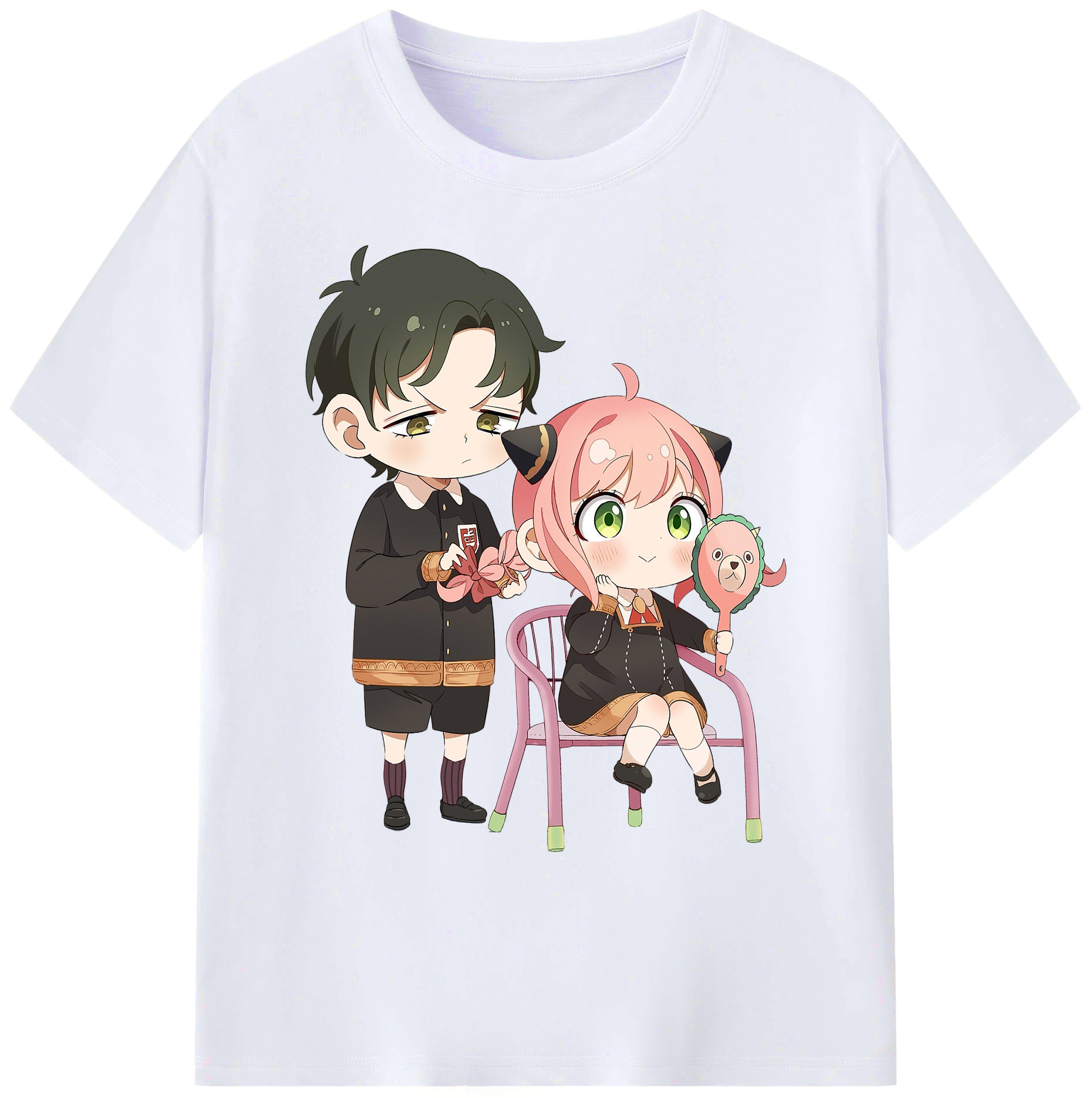（画像用） SPY×FAMILY间谍家家酒 綿100％ メンズ半袖Tシャツ｜肌触りやわらか＆通気性