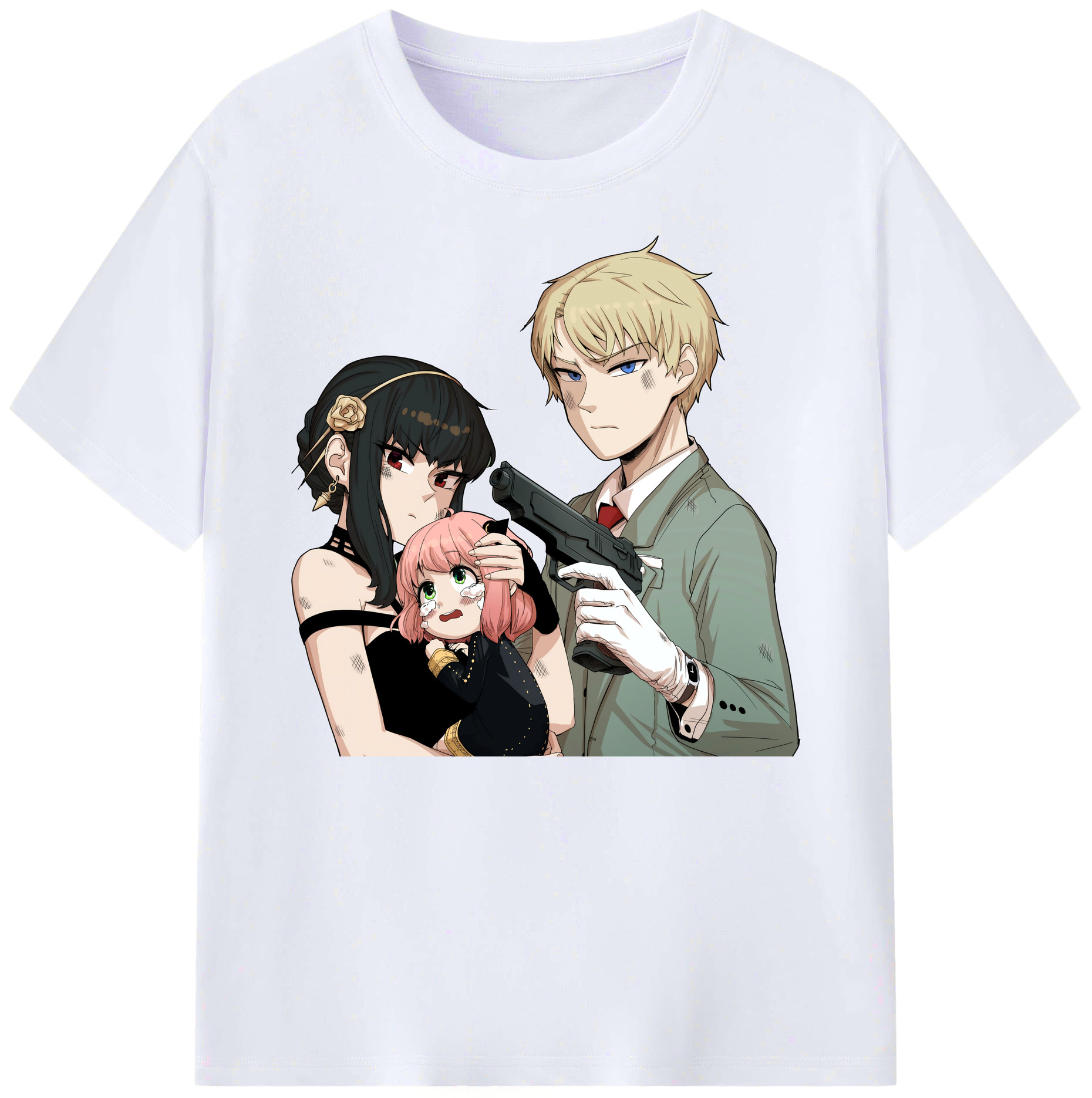 （画像用） SPY×FAMILY间谍家家酒 綿100％ メンズ半袖Tシャツ｜肌触りやわらか＆通気性