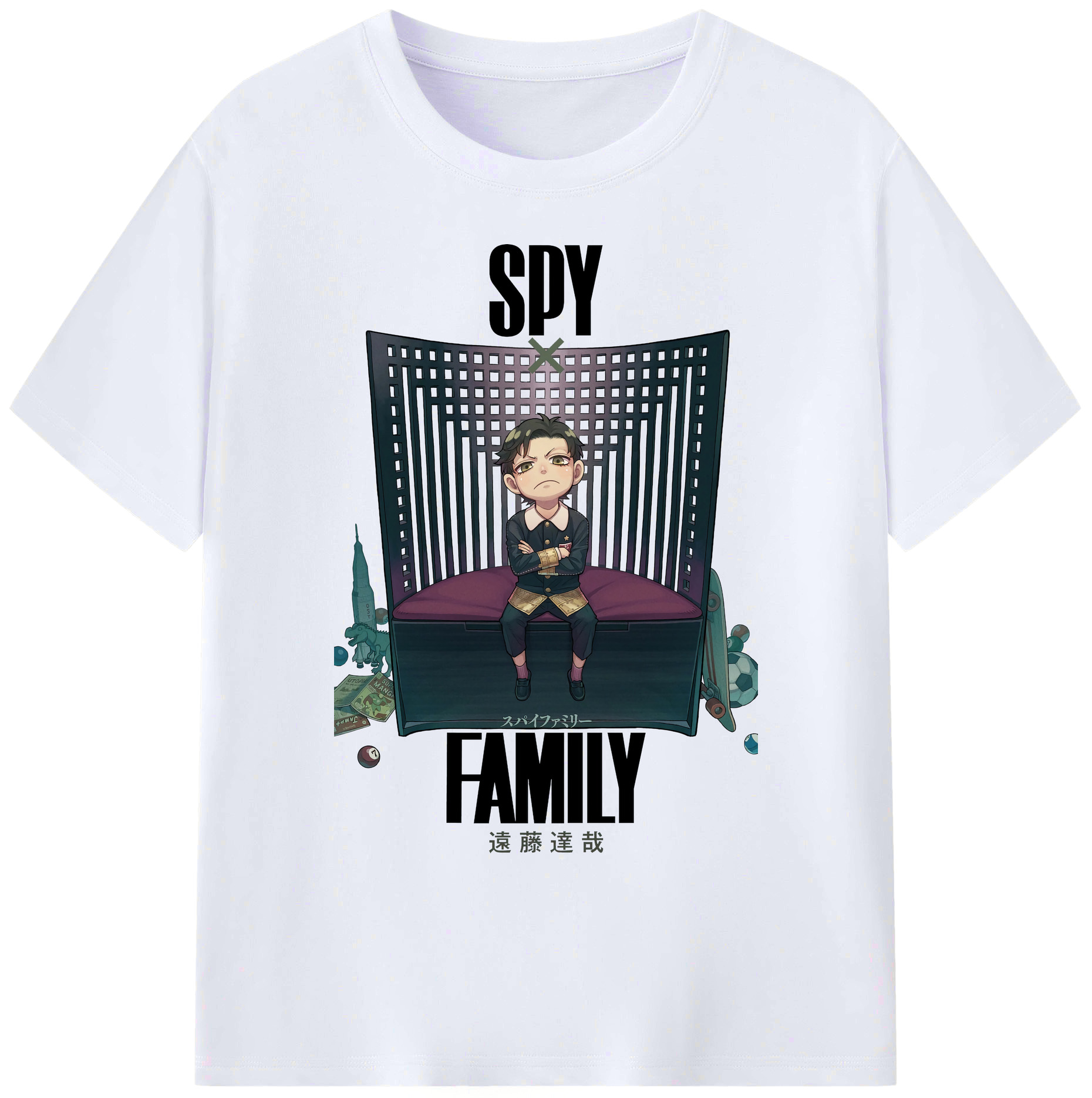 （画像用） SPY×FAMILY间谍家家酒 綿100％ メンズ半袖Tシャツ｜肌触りやわらか＆通気性