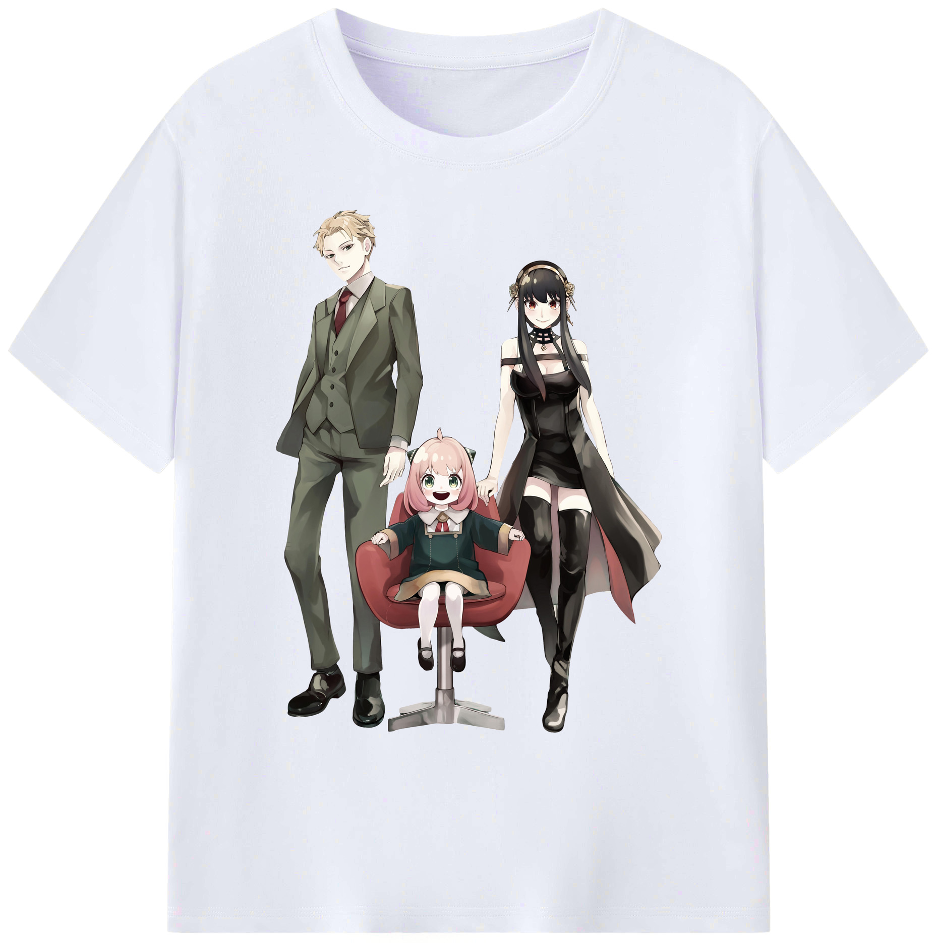 （画像用） SPY×FAMILY间谍家家酒 綿100％ メンズ半袖Tシャツ｜肌触りやわらか＆通気性