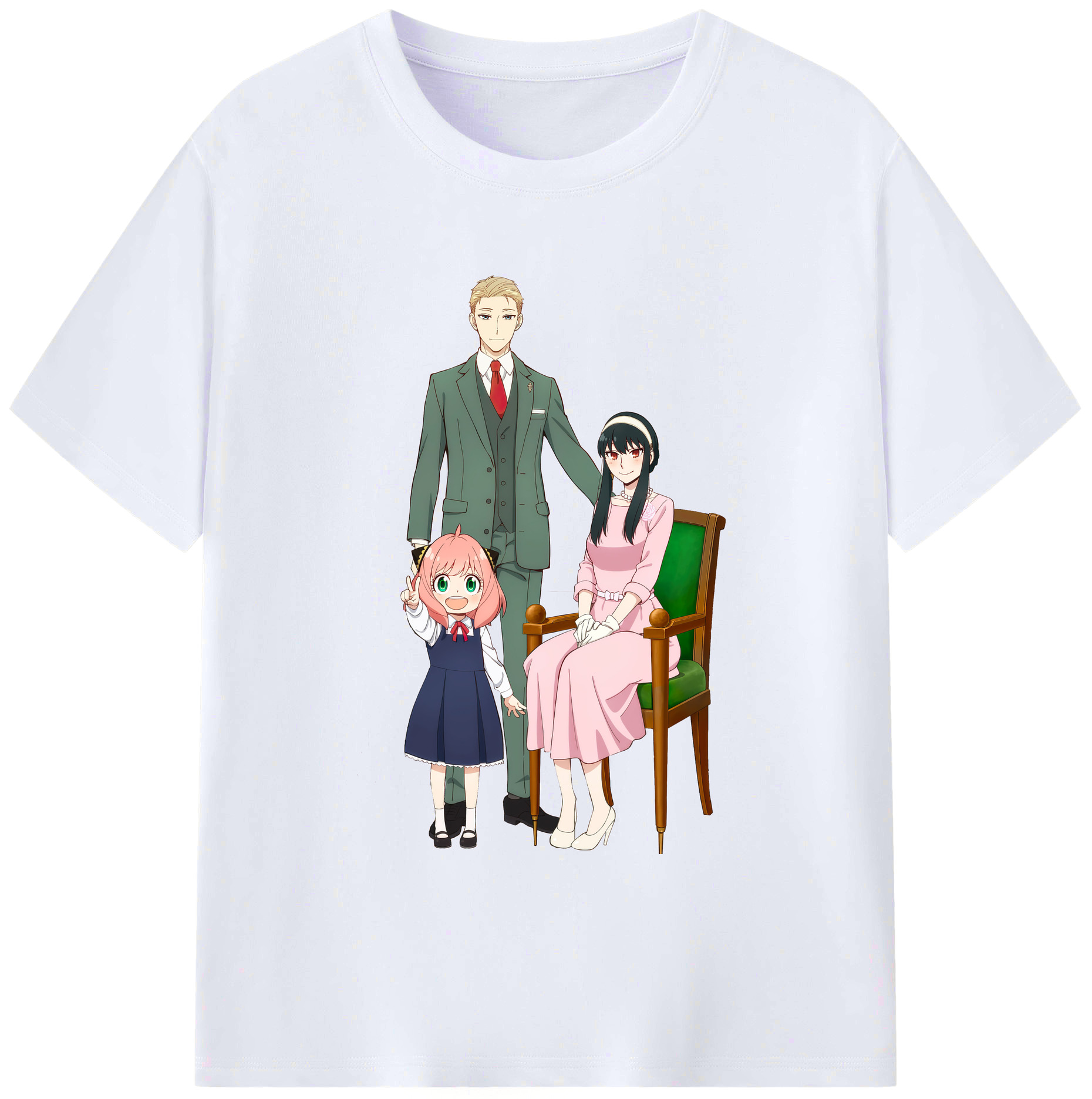 （画像用） SPY×FAMILY间谍家家酒 綿100％ メンズ半袖Tシャツ｜肌触りやわらか＆通気性